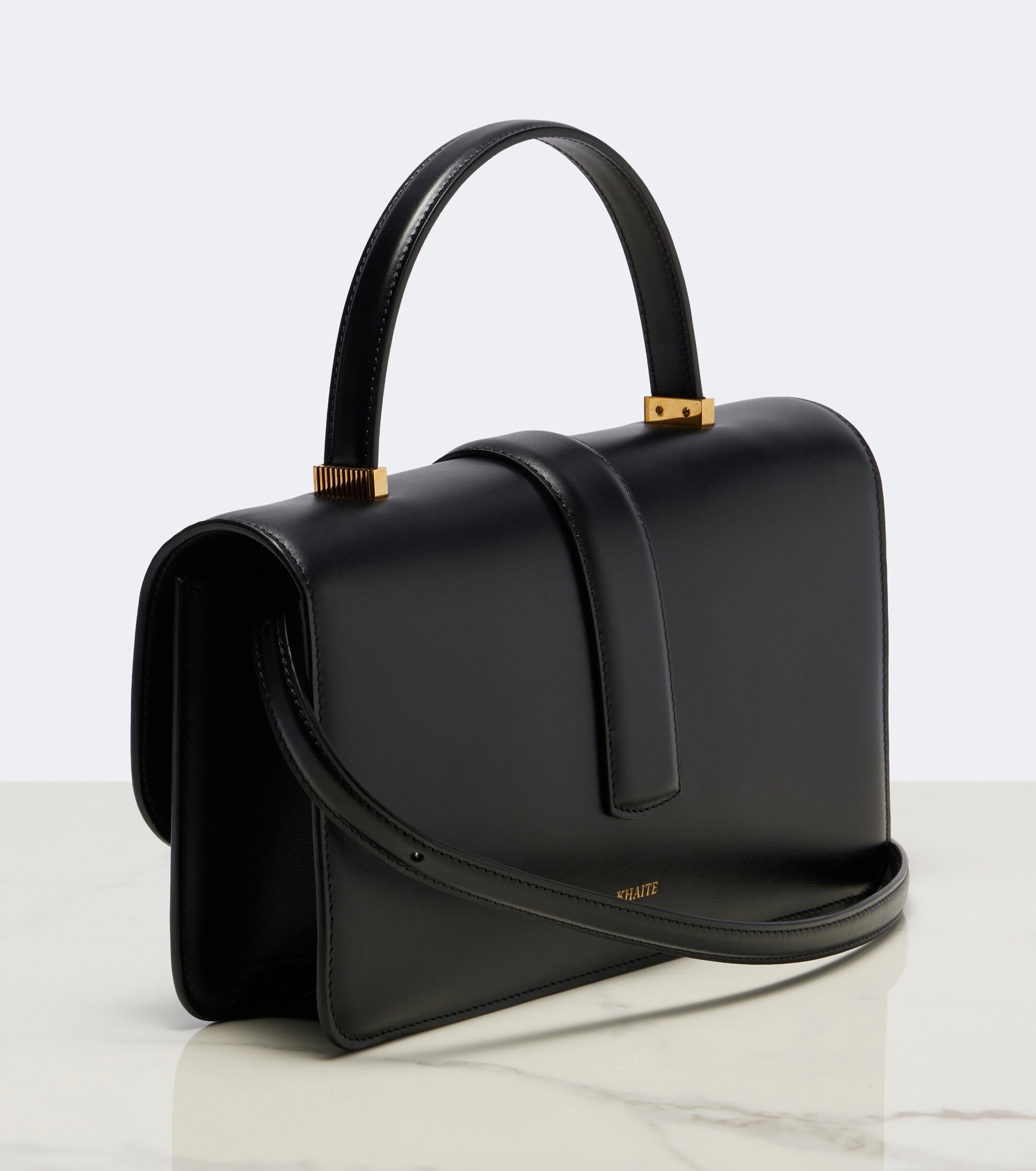 KHAITE Khaite Blake Medium leather top-handle bag