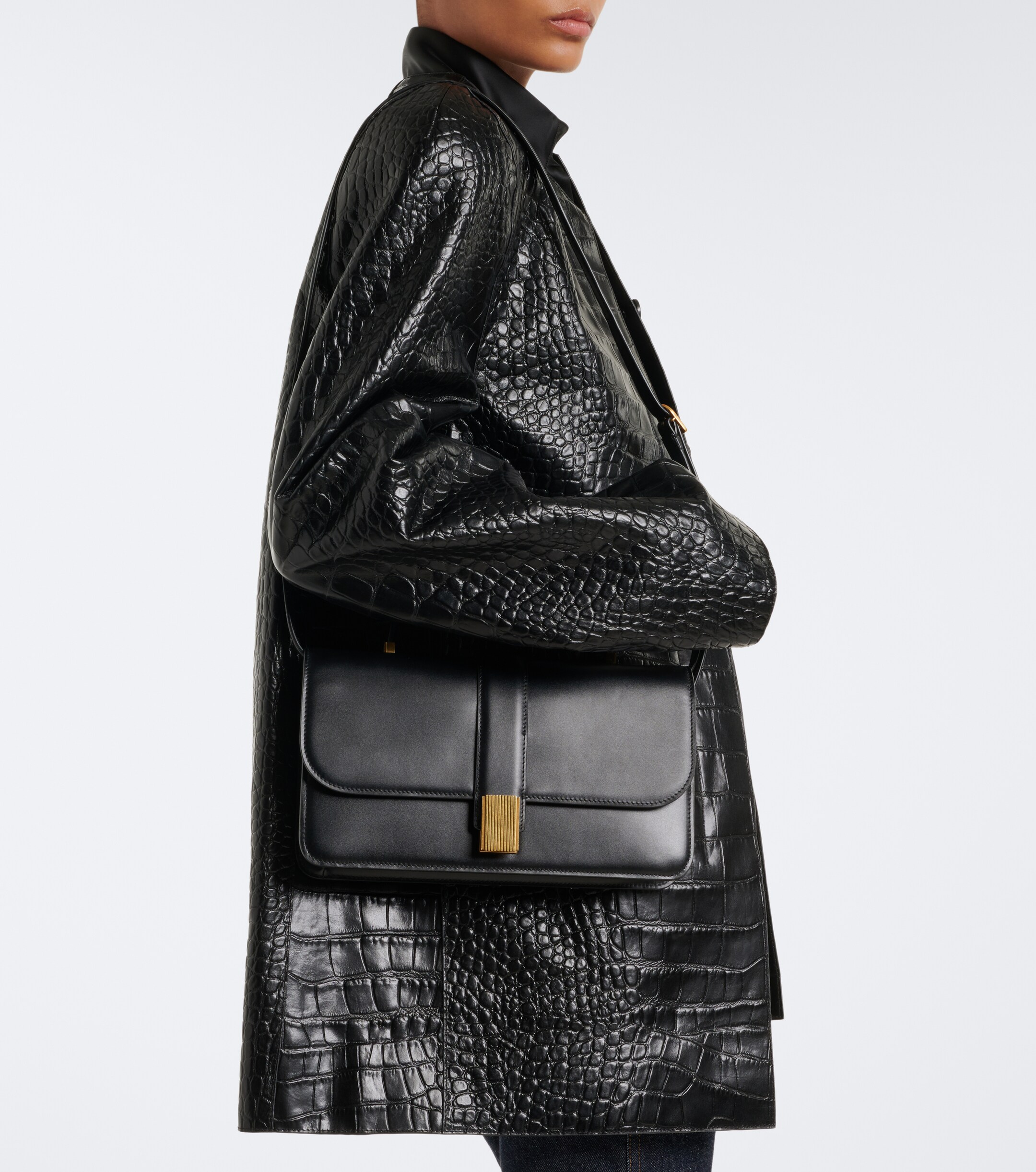 KHAITE Khaite Blake Medium leather top-handle bag