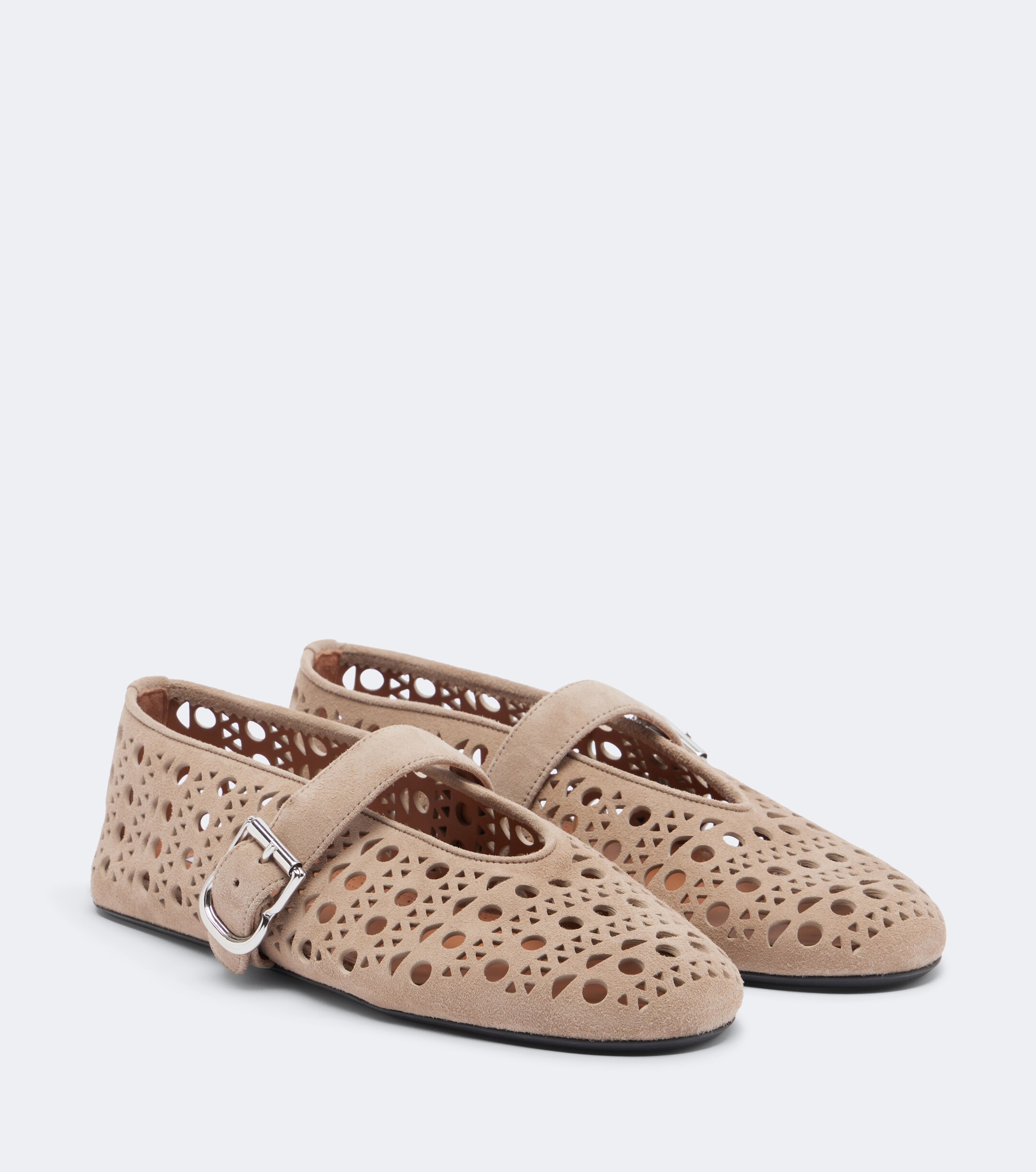 Alaïa Alaïa Vienne suede Mary Jane flats