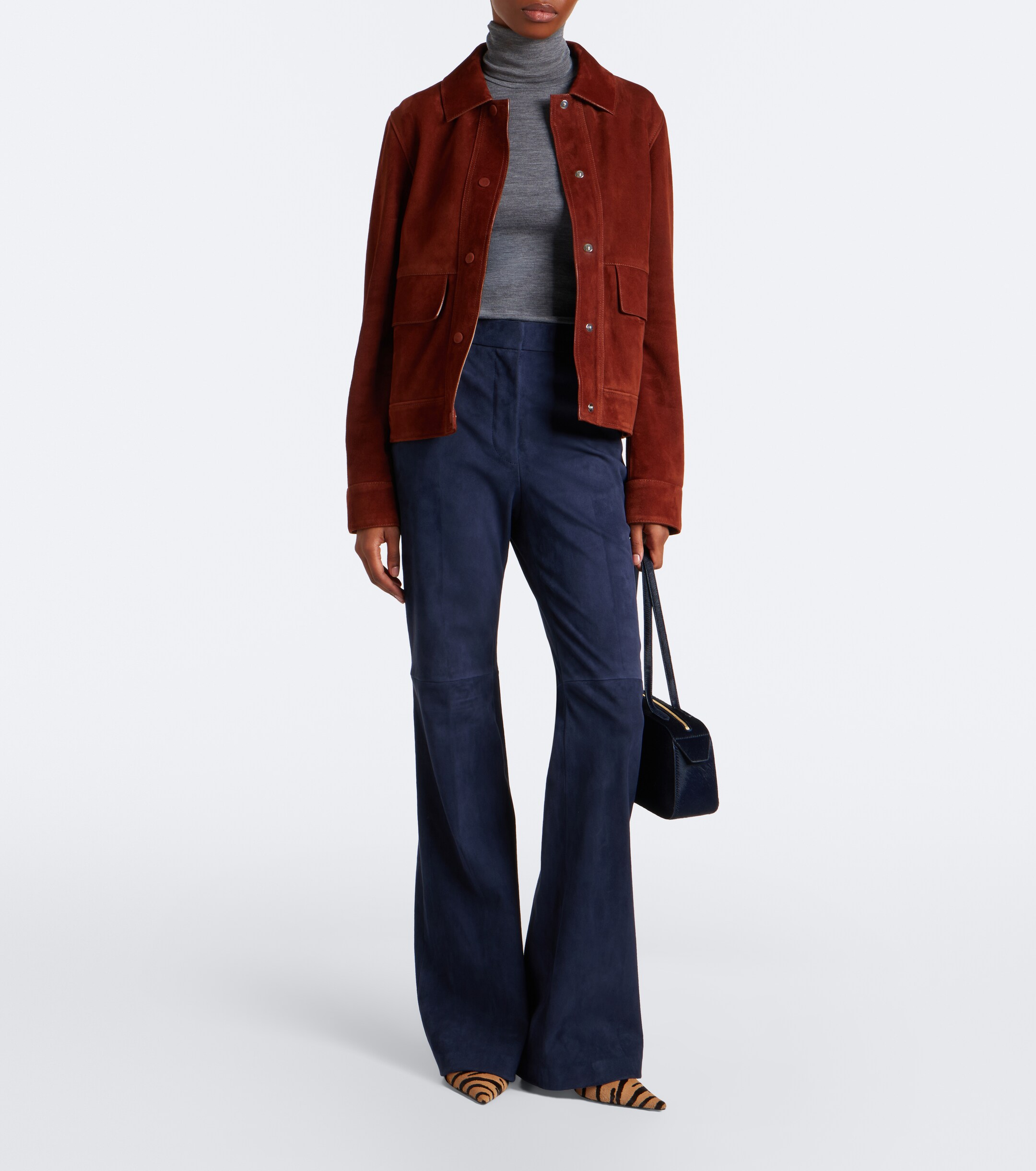 JOSEPH Joseph Tafira suede flared pants