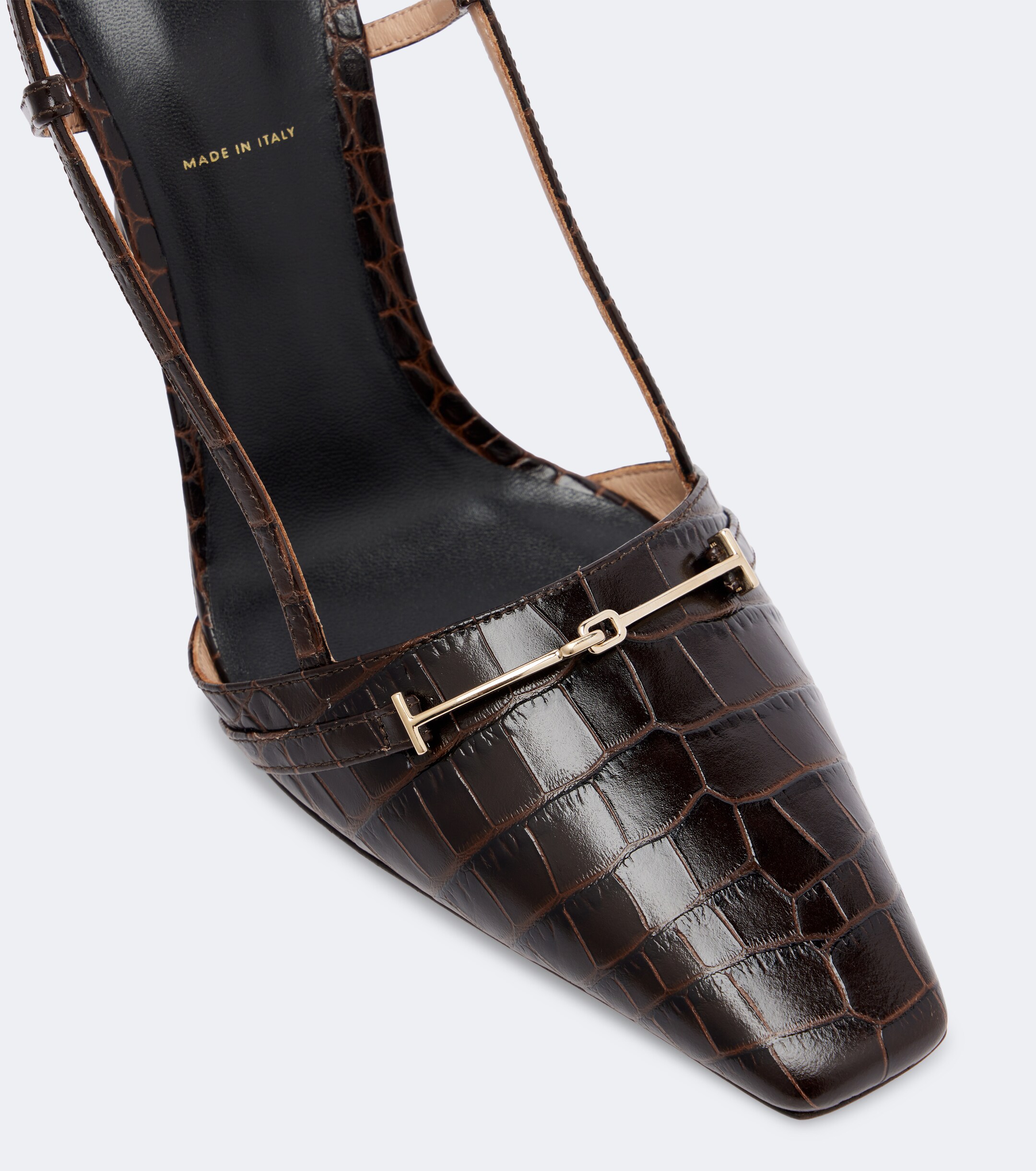 Tom Ford Tom Ford Arc croc-effect leather slingback pumps