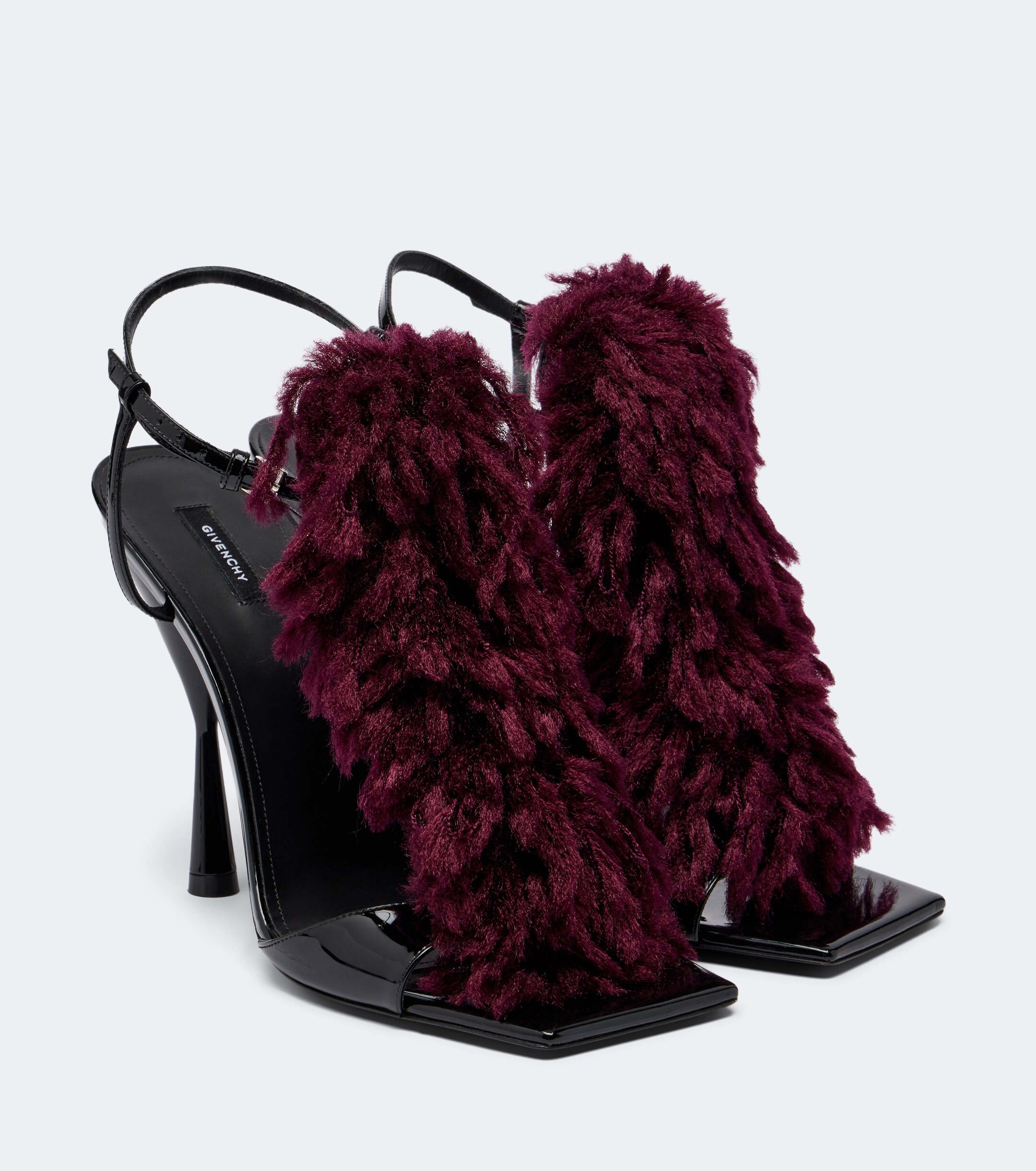 Givenchy Givenchy Pompom patent leather sandals
