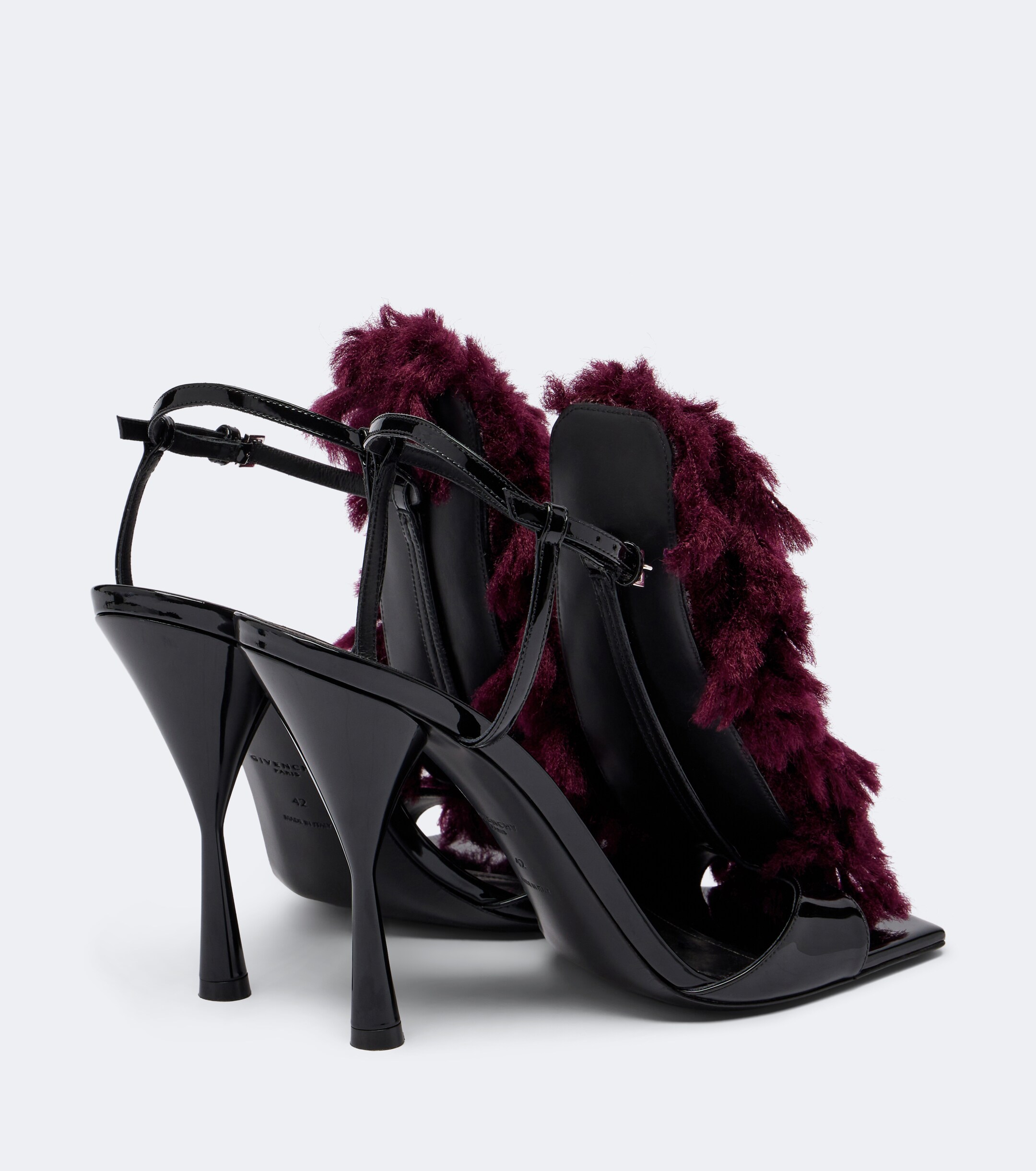 Givenchy Givenchy Pompom patent leather sandals