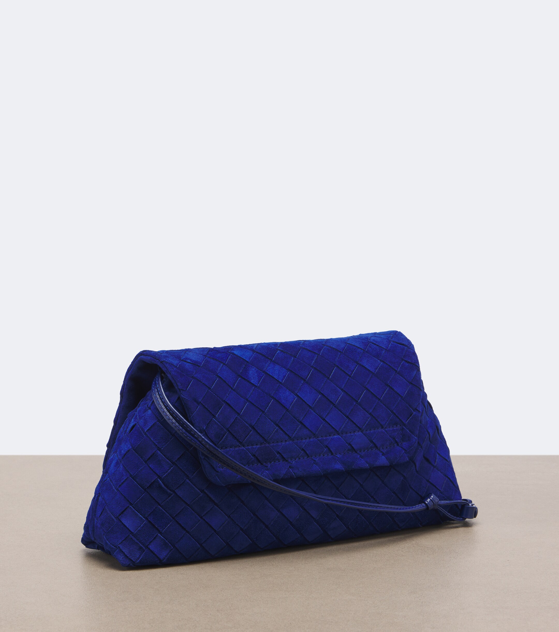 Bottega Veneta Bottega Veneta Giorno Intrecciato suede shoulder bag