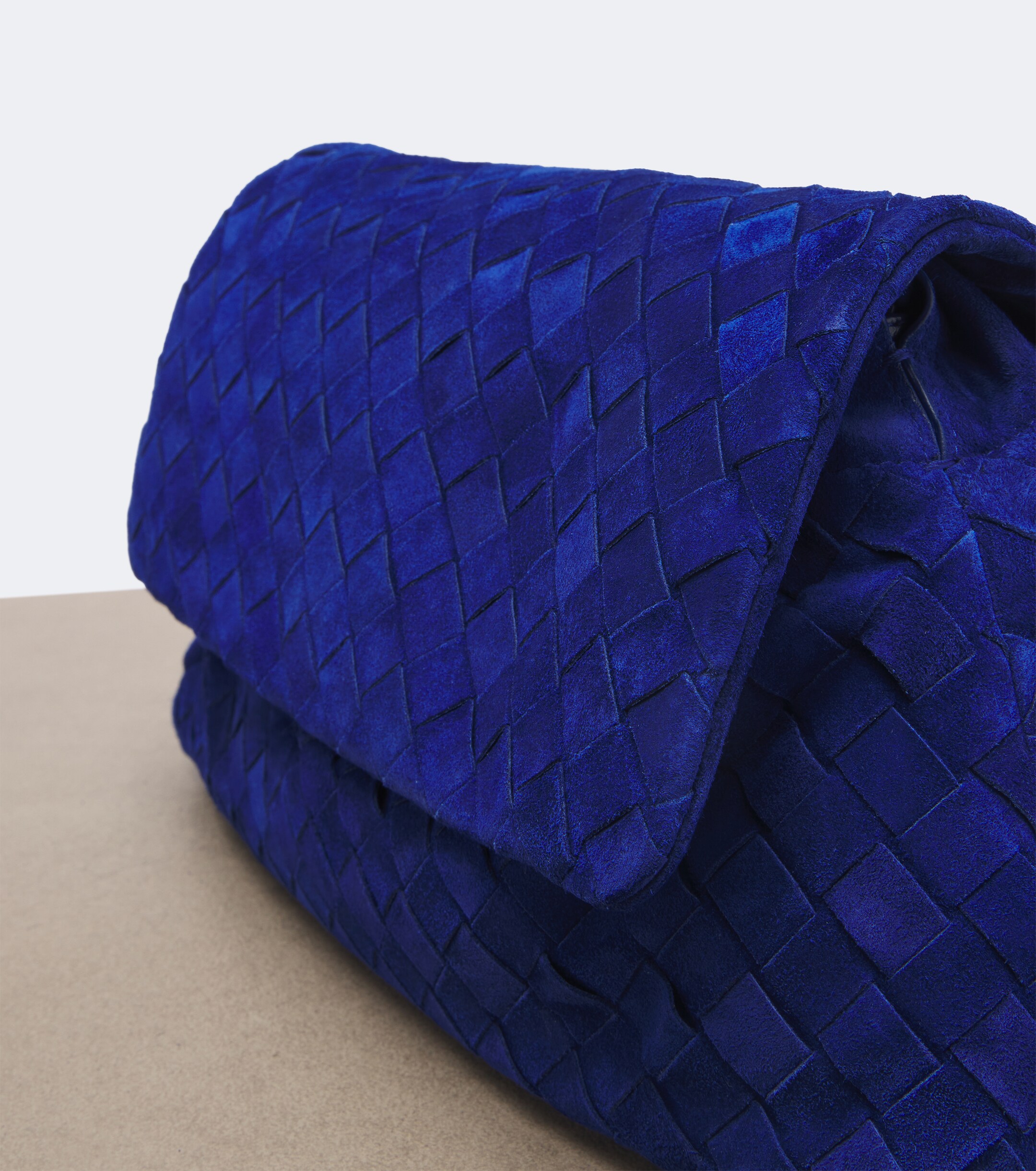 Bottega Veneta Bottega Veneta Giorno Intrecciato suede shoulder bag