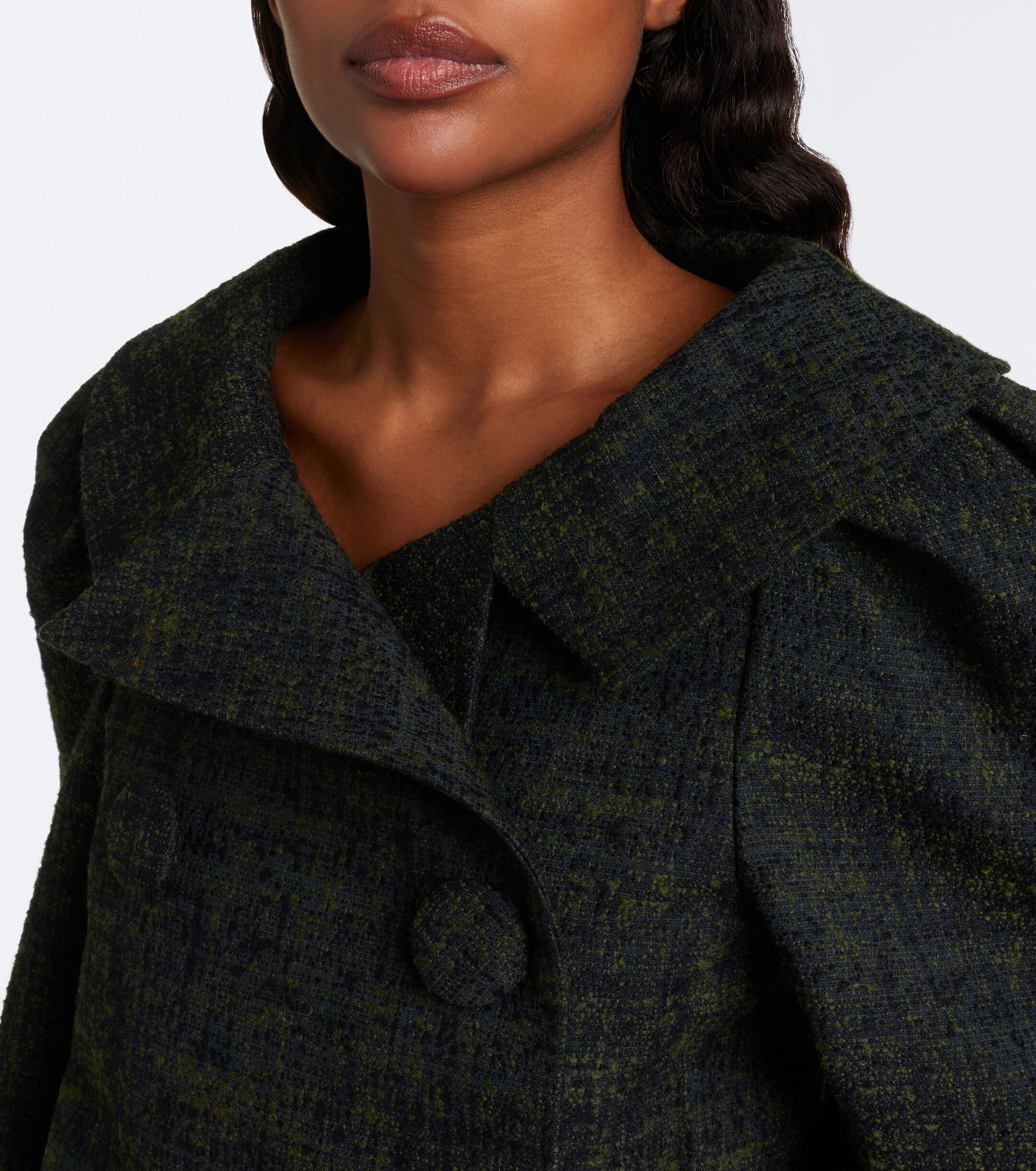SHUSHU/TONG Shushu/Tong Cropped double-breasted tweed jacket