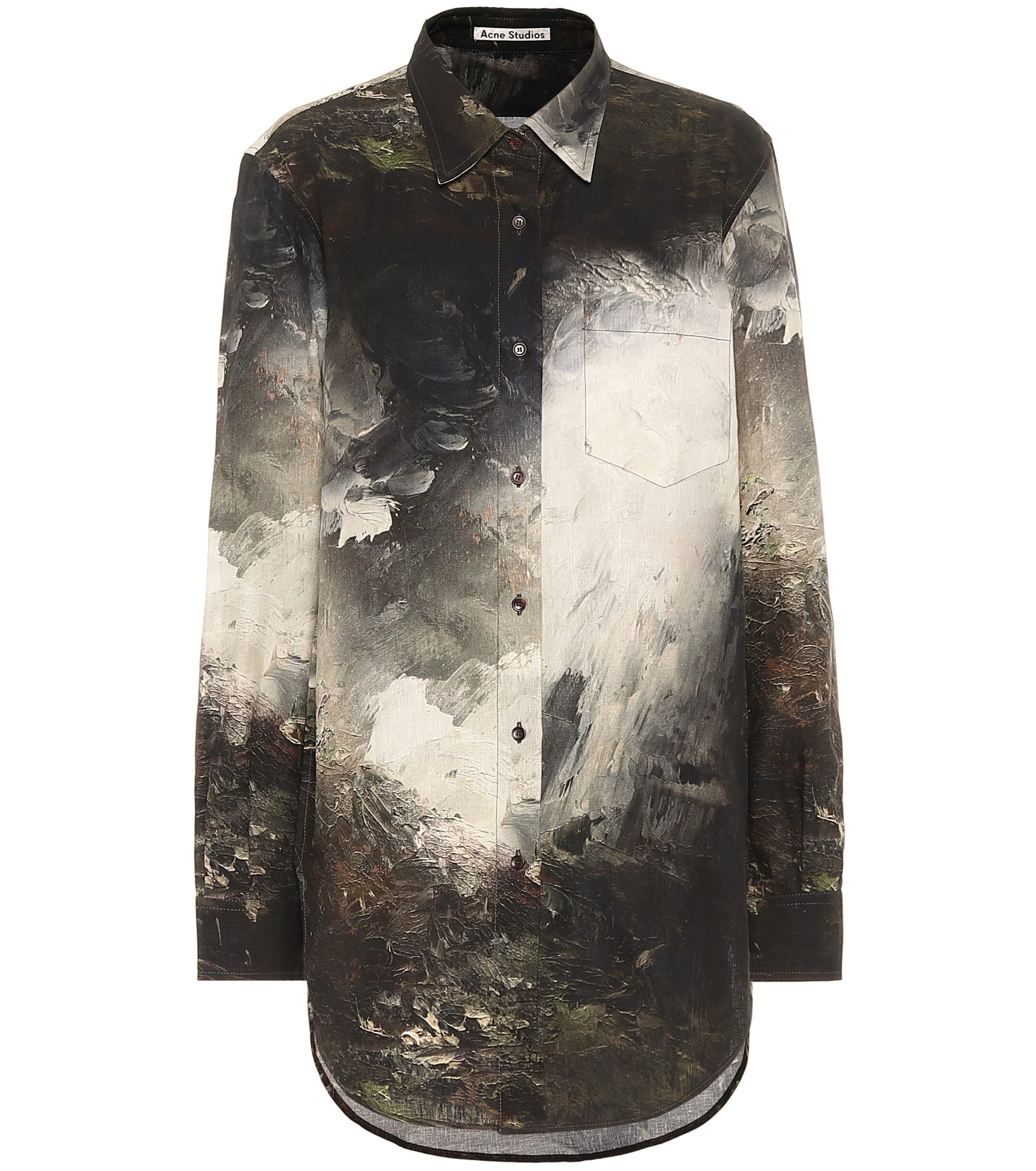 Acne Studios Printed linen shirt thumbnail