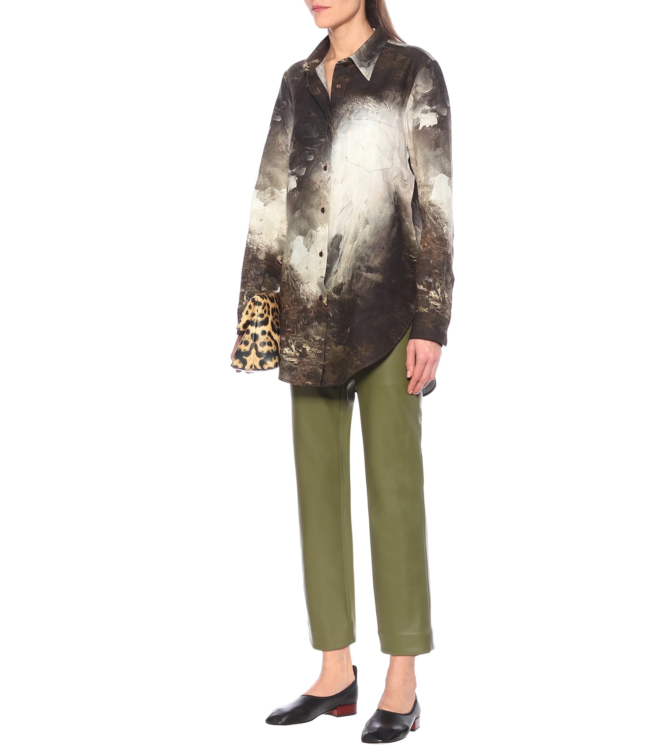Acne Studios Printed linen shirt