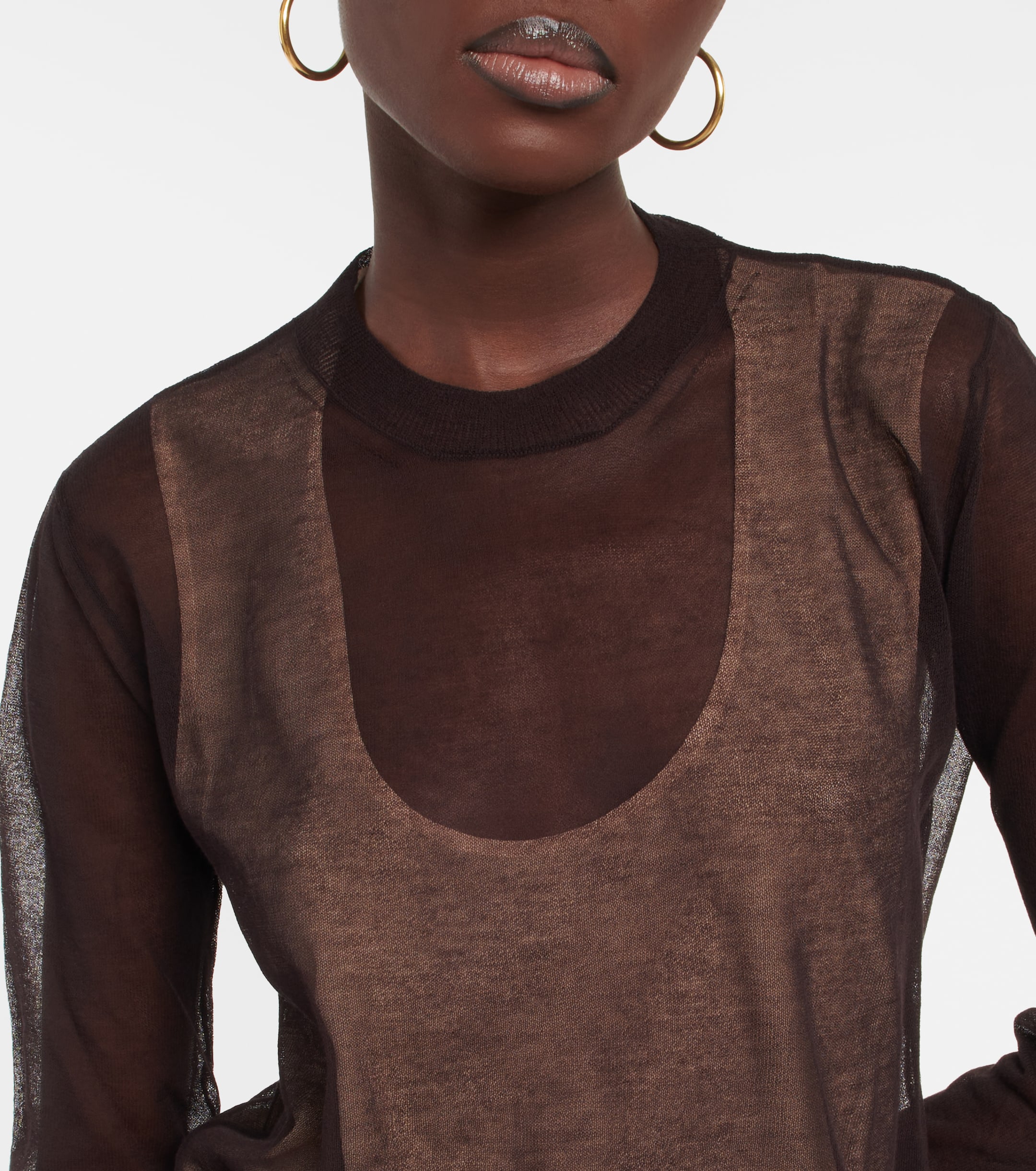 Tod's Sheer cotton-blend sweater