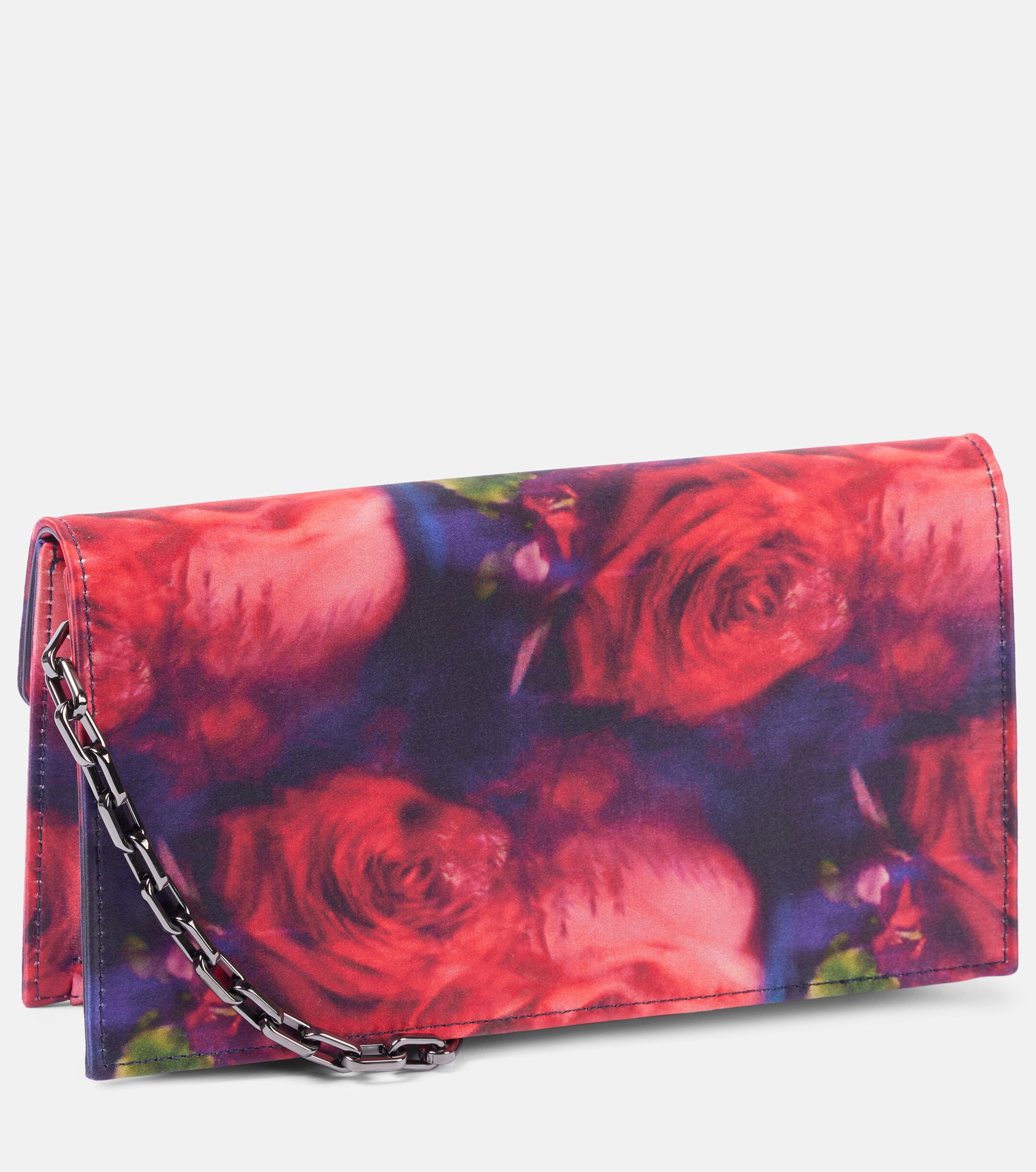 CHRISTIAN LOUBOUTIN Loubi54 floral satin crêpe clutch