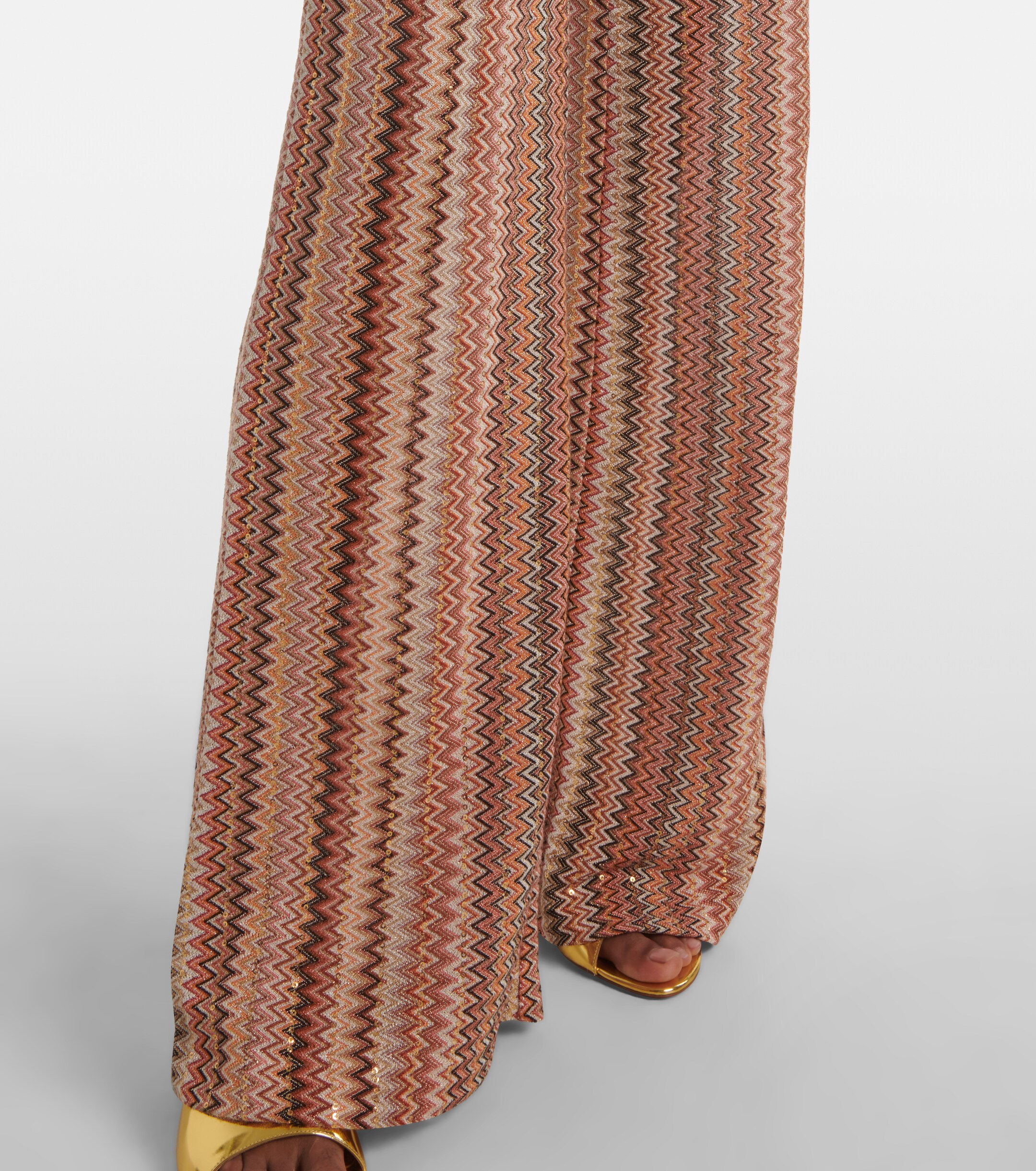 Missoni Zigzag cotton-blend wide-leg pants thumbnail