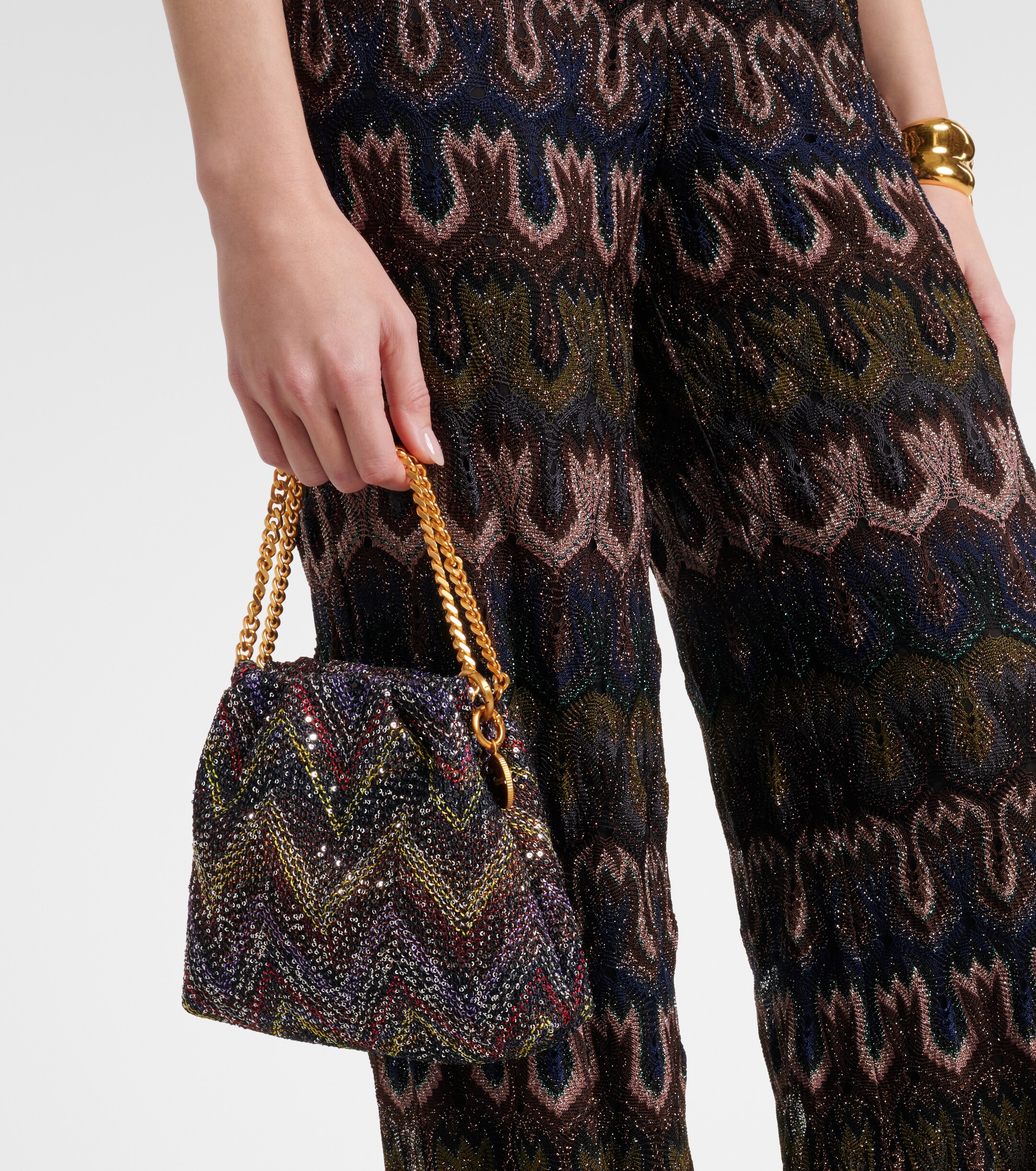 Missoni Caperdoni Small embellished pouch