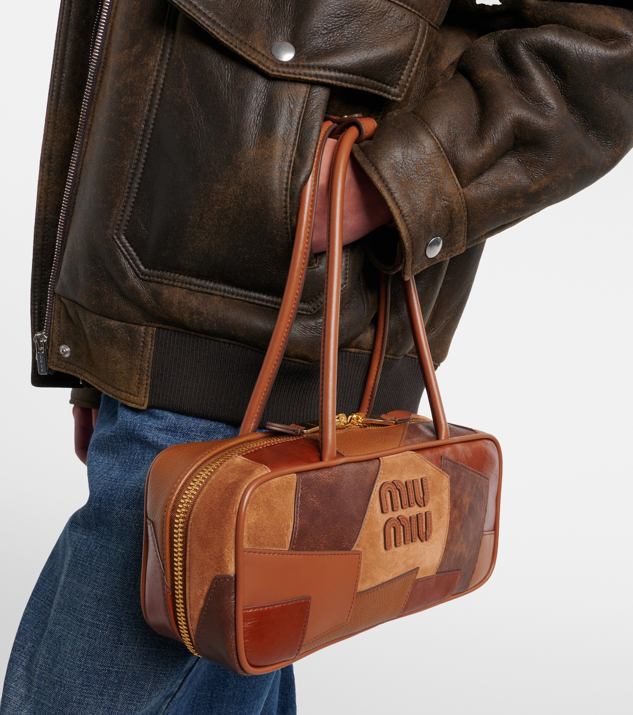 Miu Miu Beau Small leather top-handle bag
