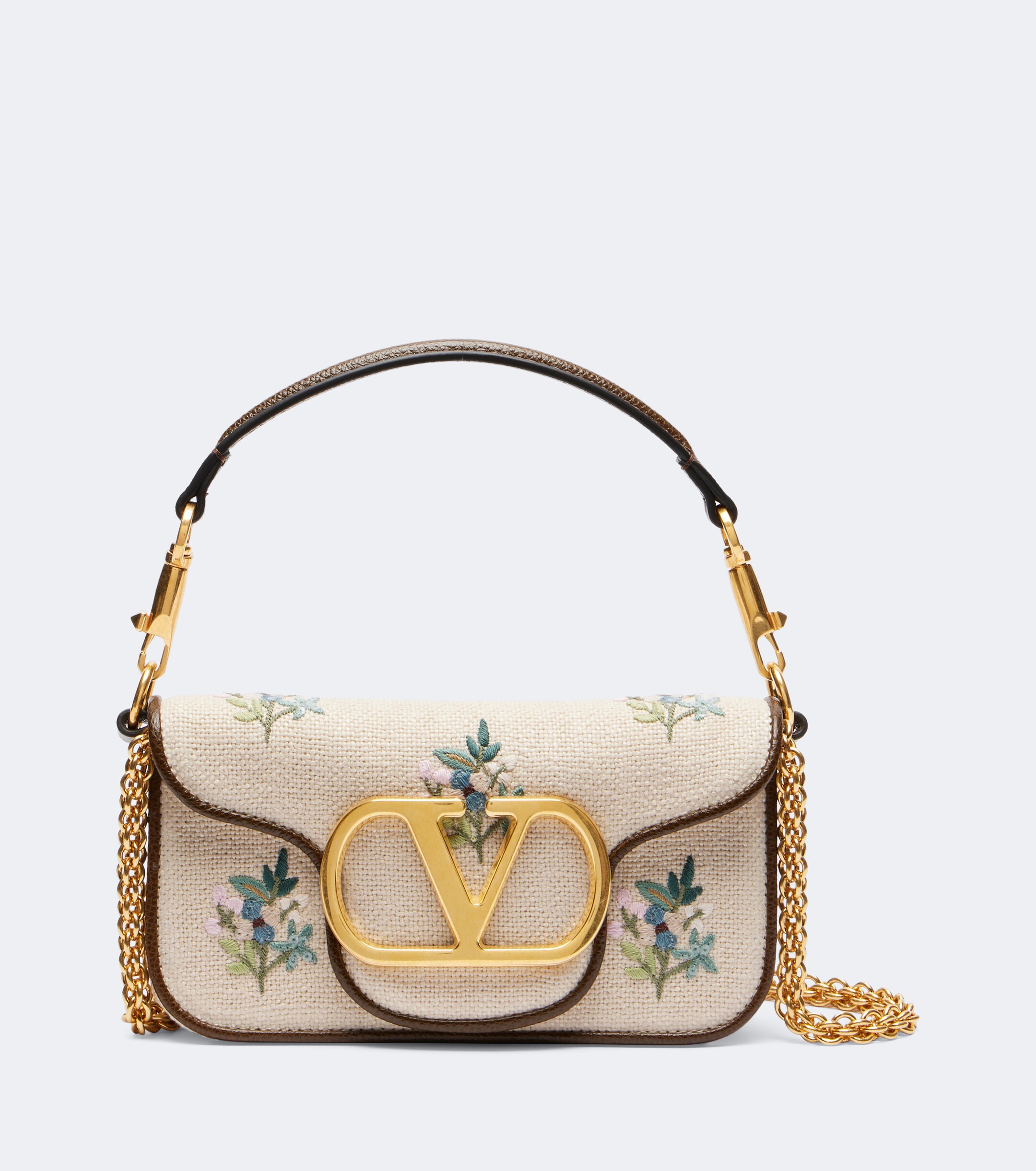 Valentino Garavani Locò Small embroidered top-handle bag