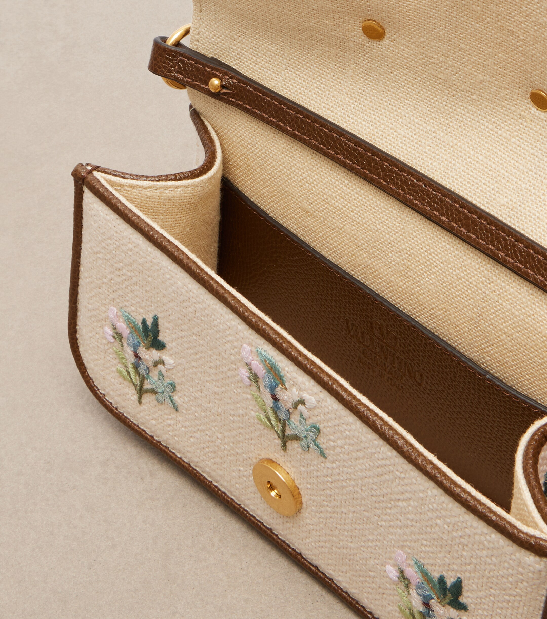 Valentino Garavani Locò Small embroidered top-handle bag thumbnail