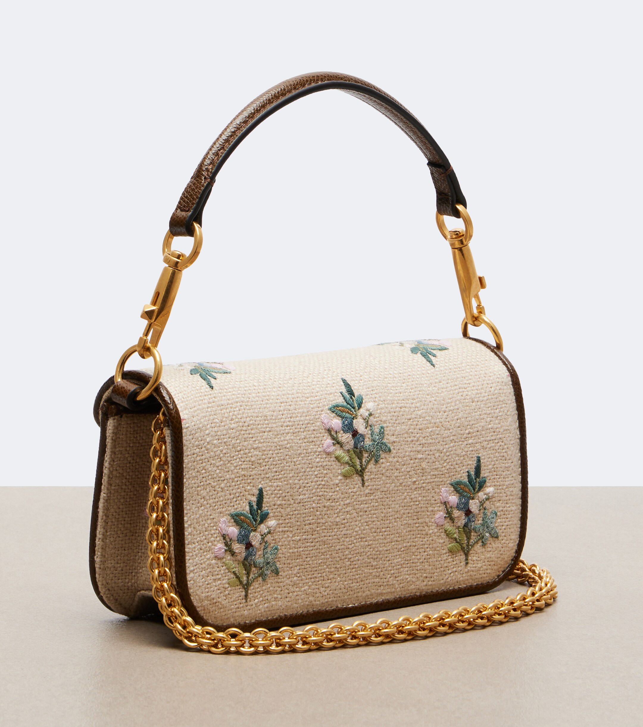 Valentino Garavani Locò Small embroidered top-handle bag thumbnail