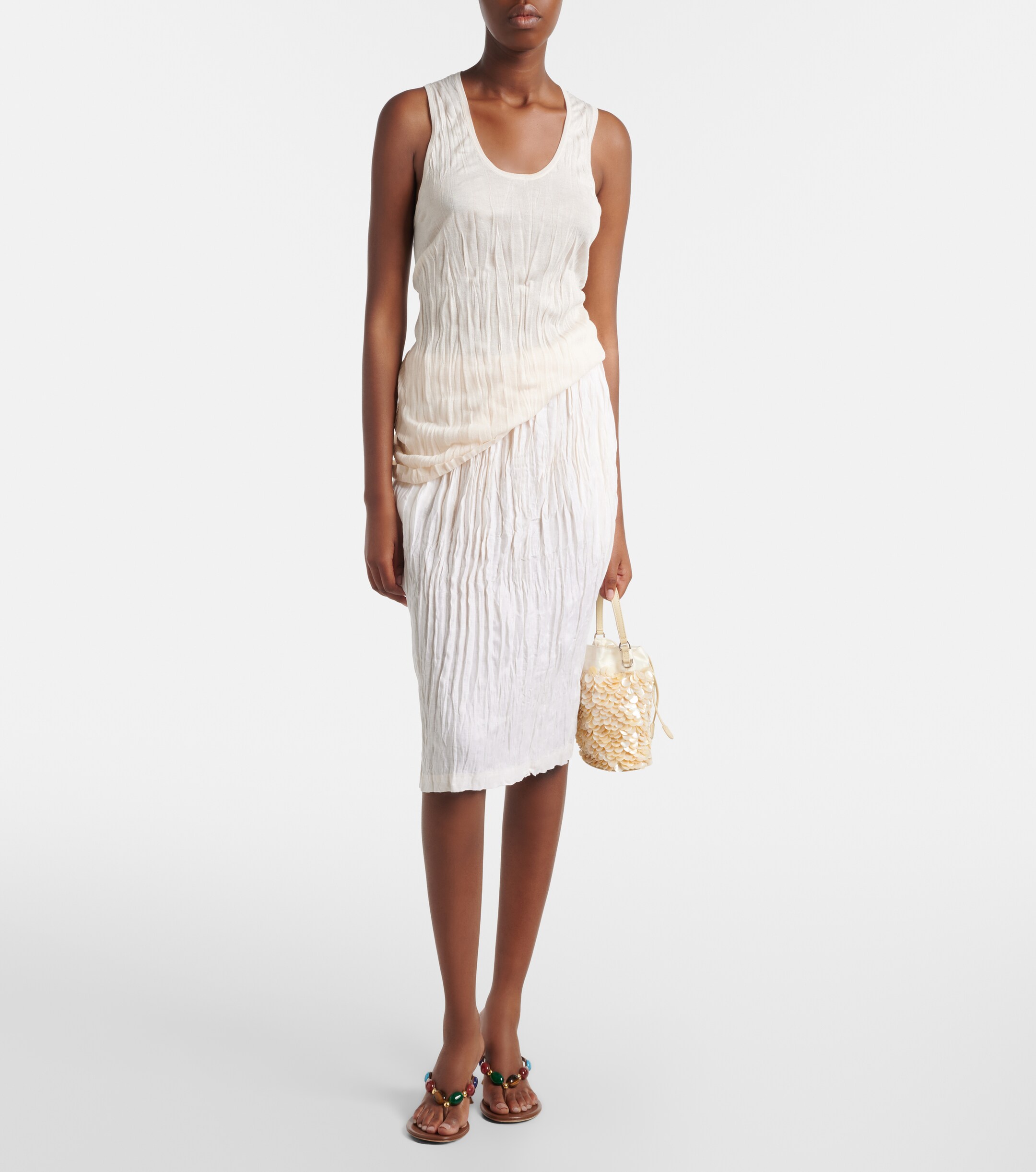 Staud Lila Mini embellished bucket bag