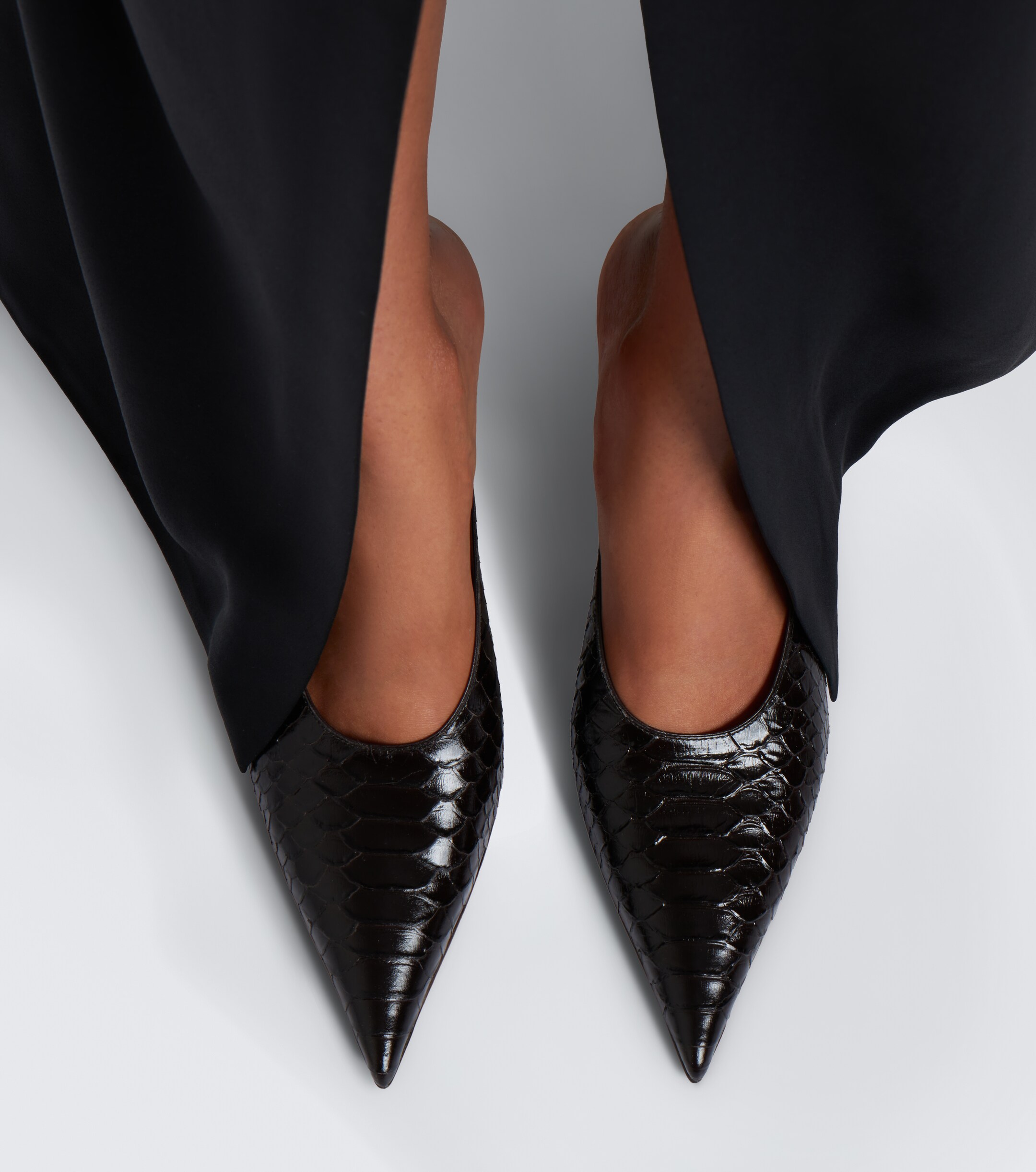 Tom Ford Tom Ford Croc-effect leather mules