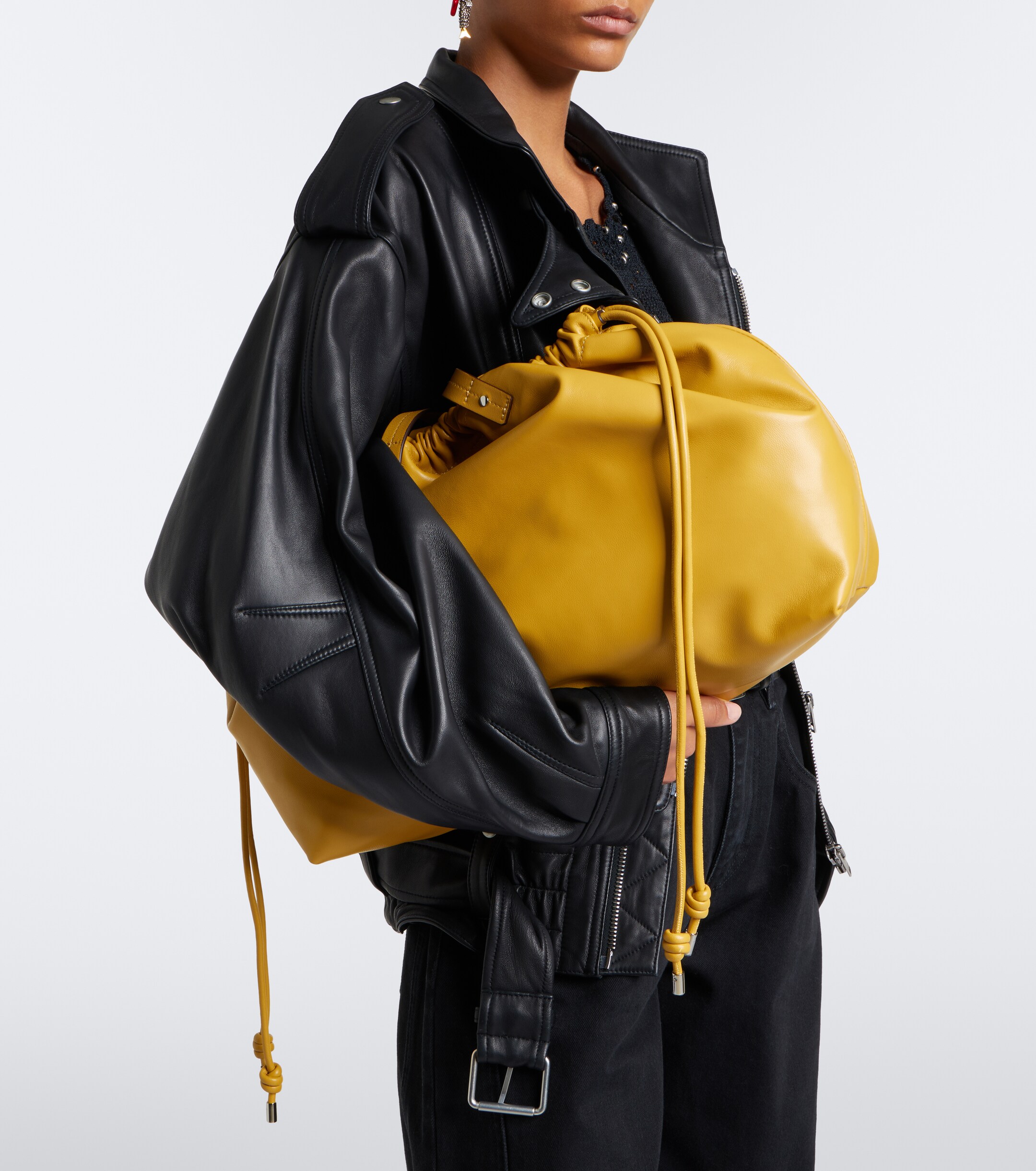 Isabel Marant Silven Large leather shoulder bag