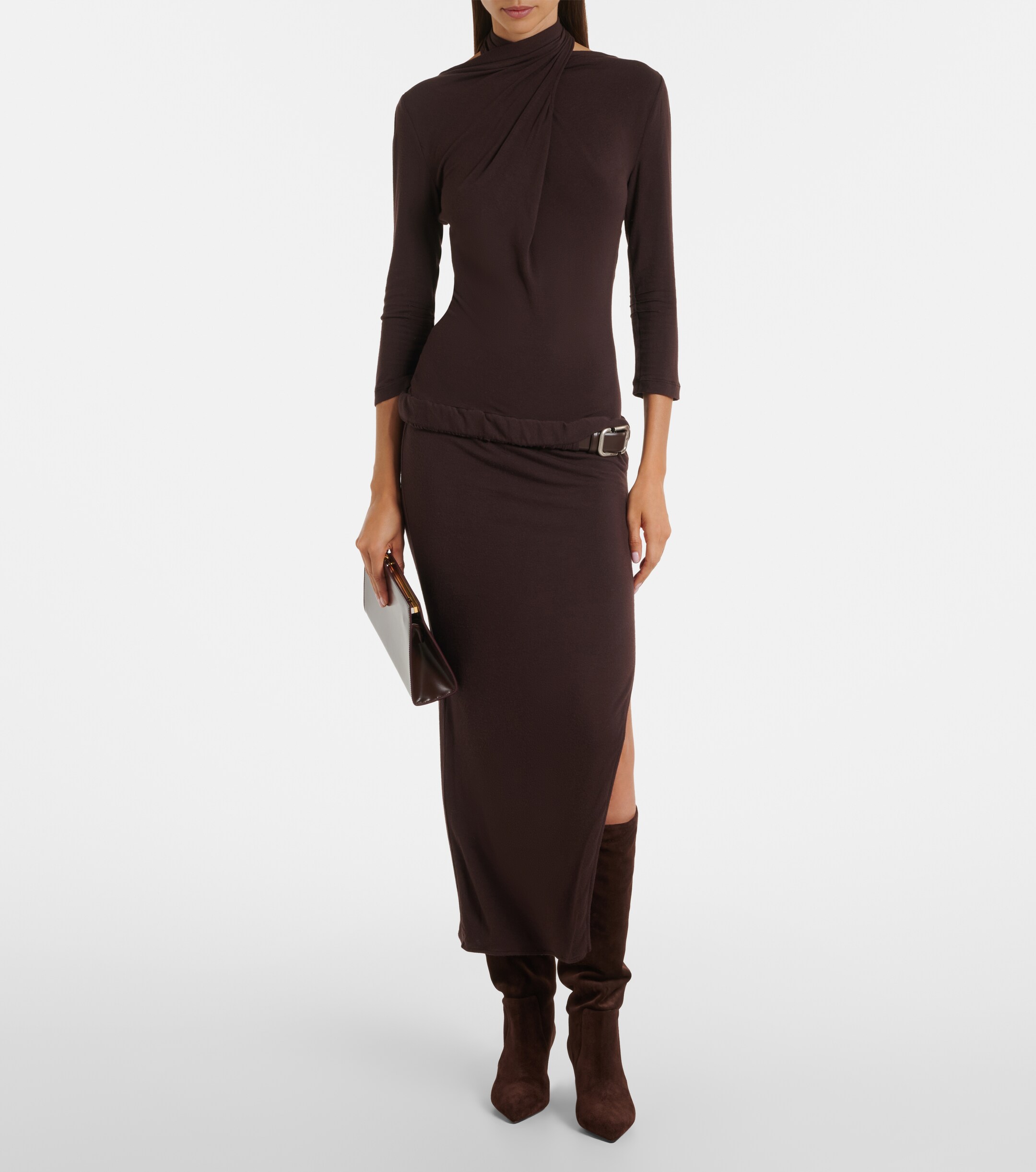 Paris Texas Paris Texas Stiletto suede knee-high boots