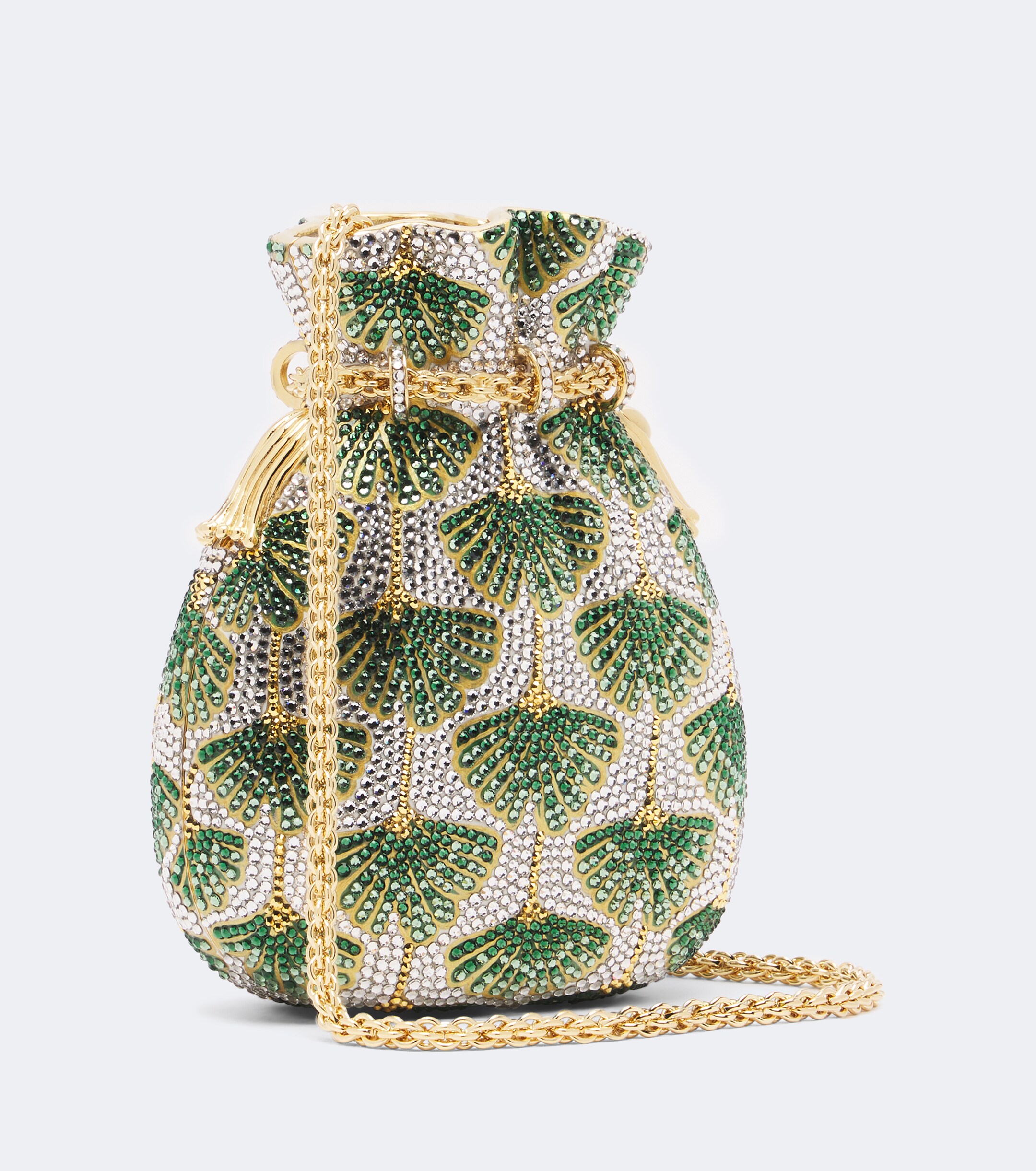 Judith Leiber Couture Judith Leiber Couture Ginkgo crystal-embellished clutch