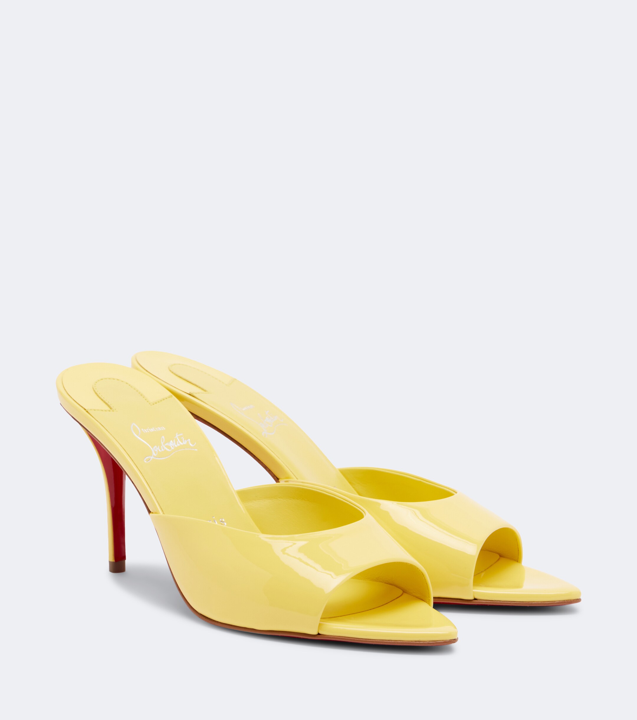 CHRISTIAN LOUBOUTIN Christian Louboutin Miss Z patent leather mules