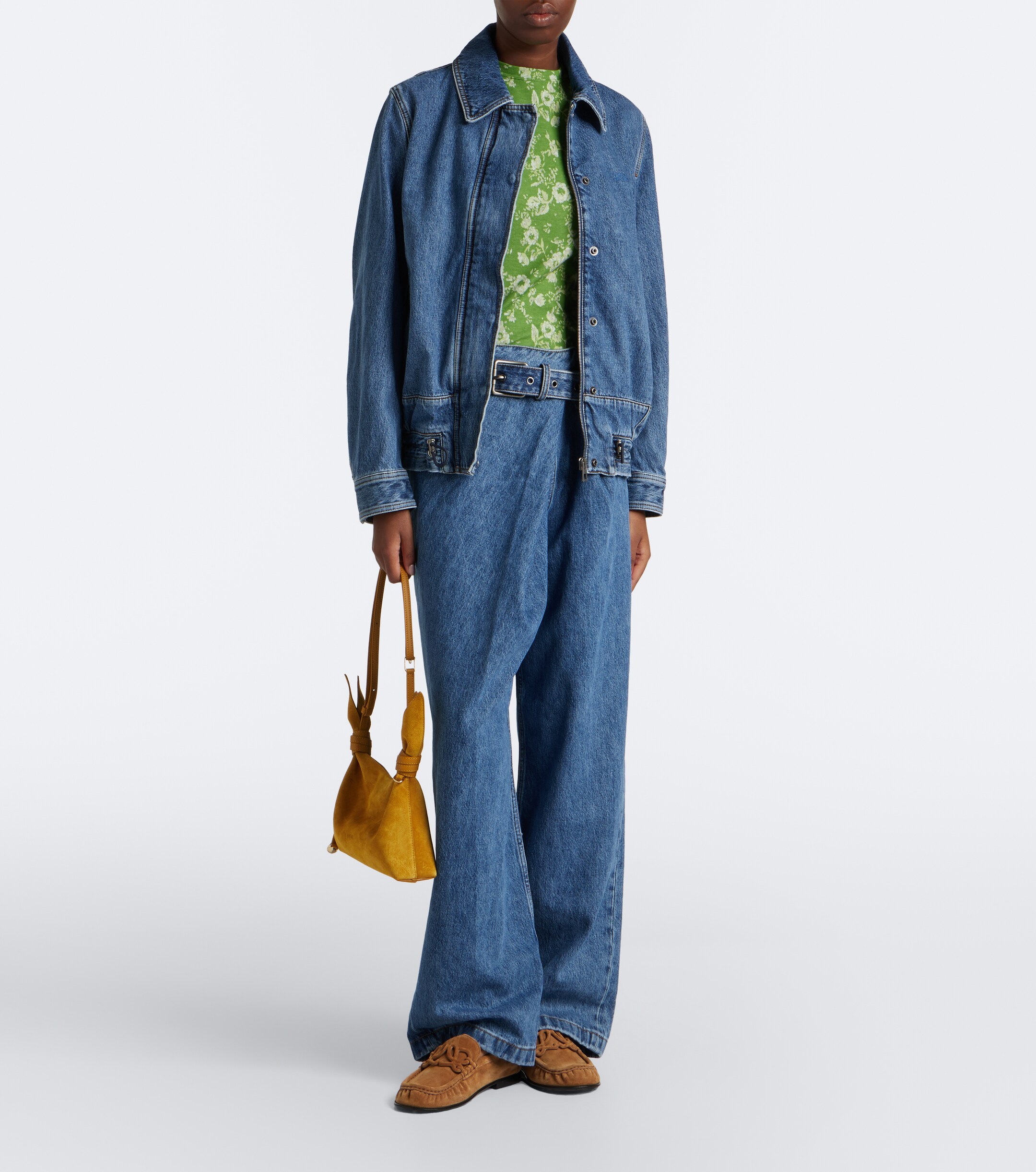 Loewe Loewe Double L suede loafers