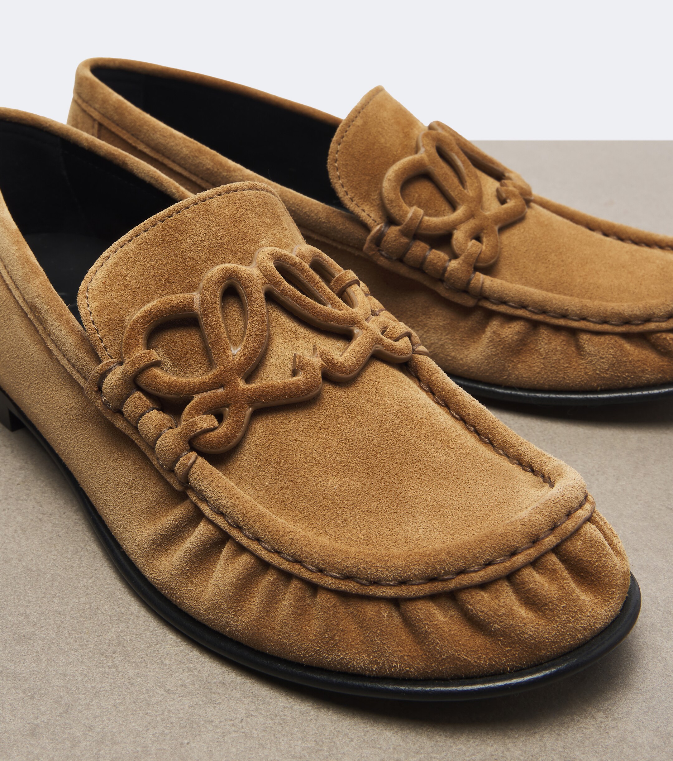 Loewe Loewe Double L suede loafers