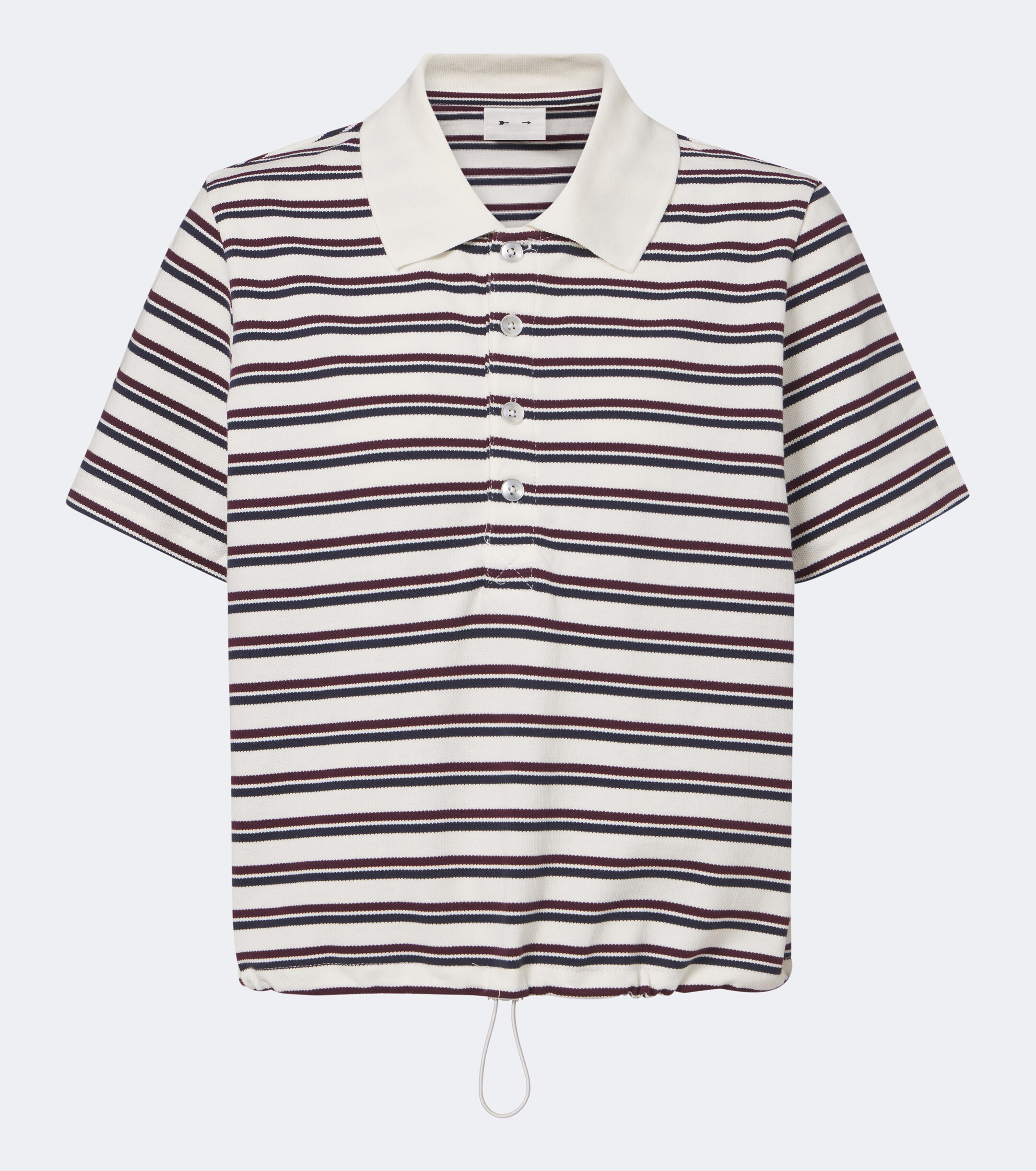 The Upside The Upside Sophie Cropped striped piqué polo shirt