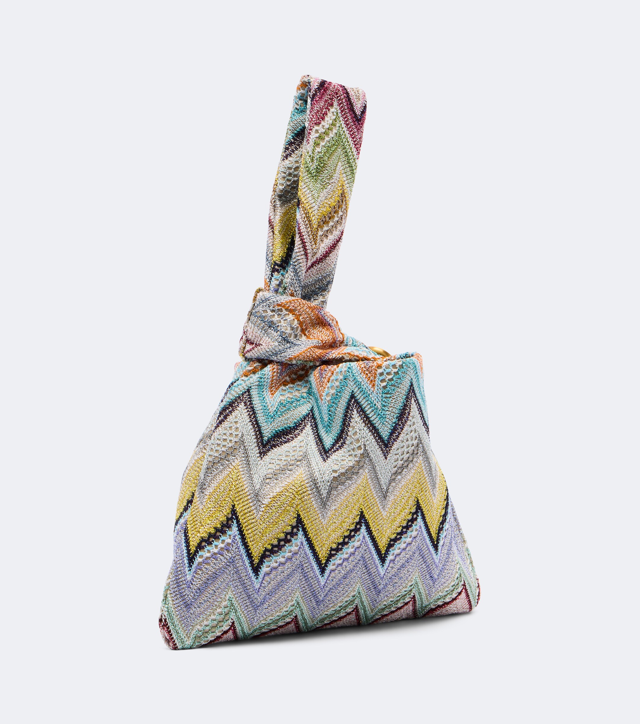 Missoni Zigzag jacquard lamé top-handle bag