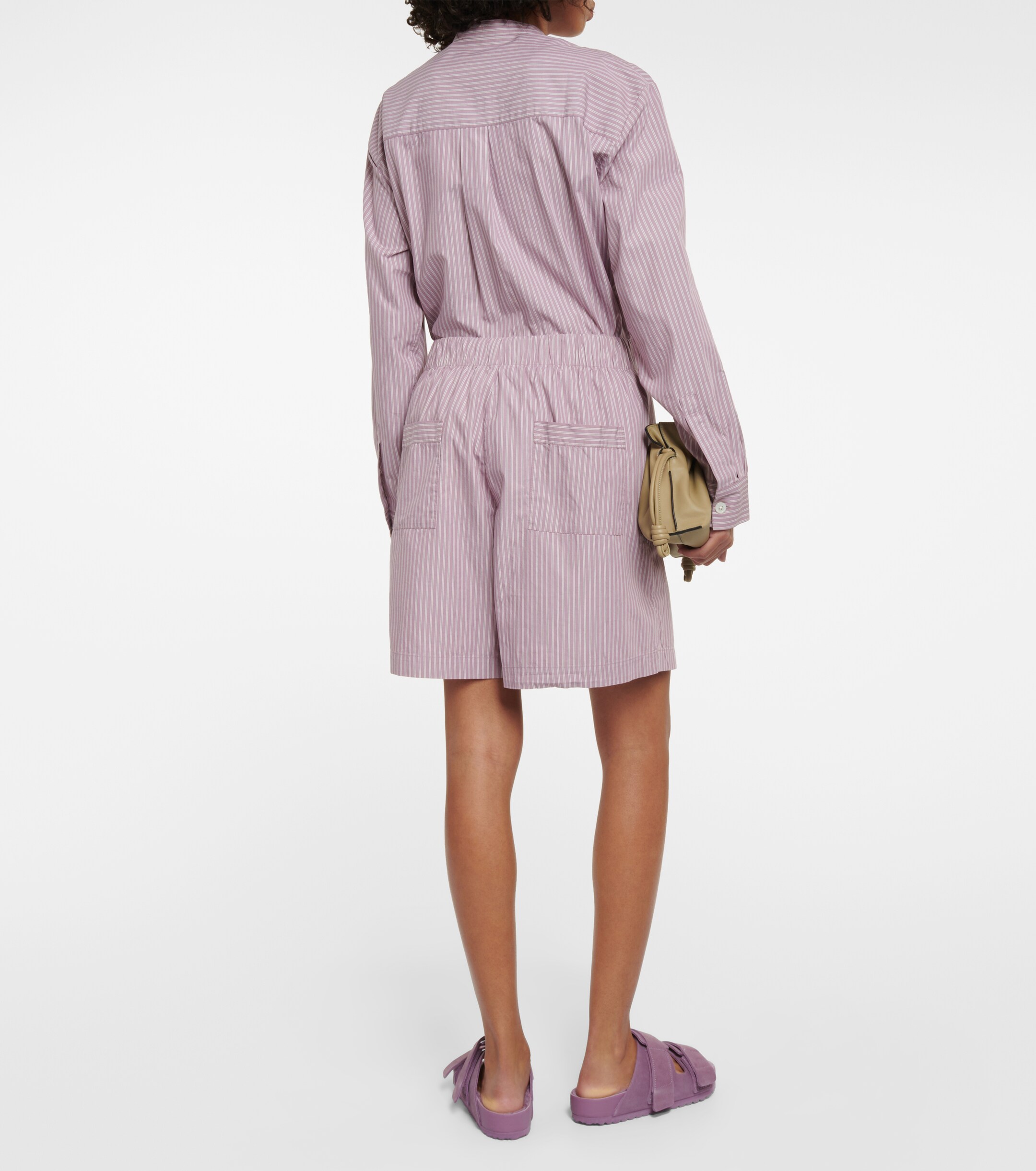 Birkenstock 1774 x Tekla striped cotton pajama shorts thumbnail