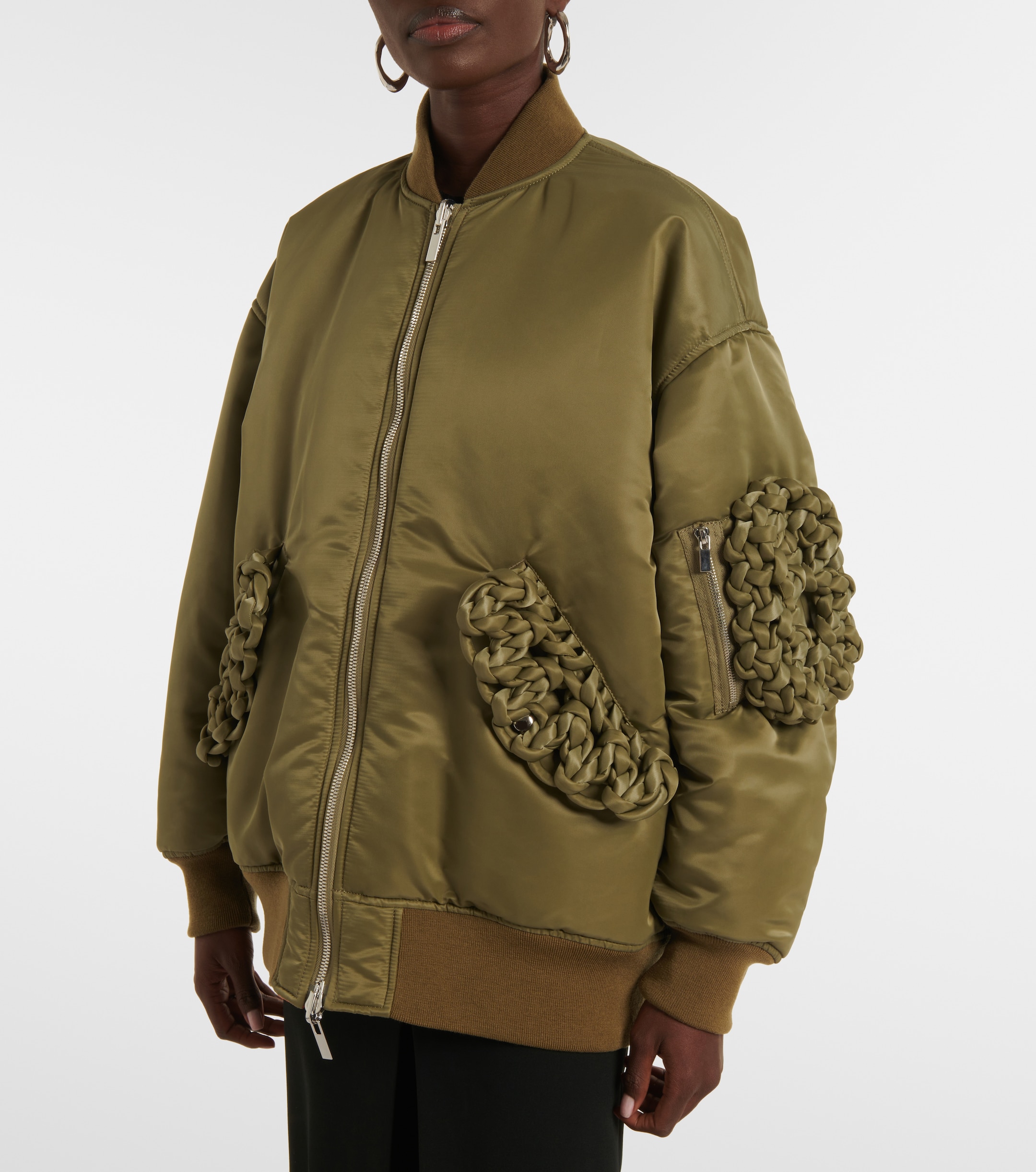 Noir Kei Ninomiya - Knot-detail bomber jacket | Plush