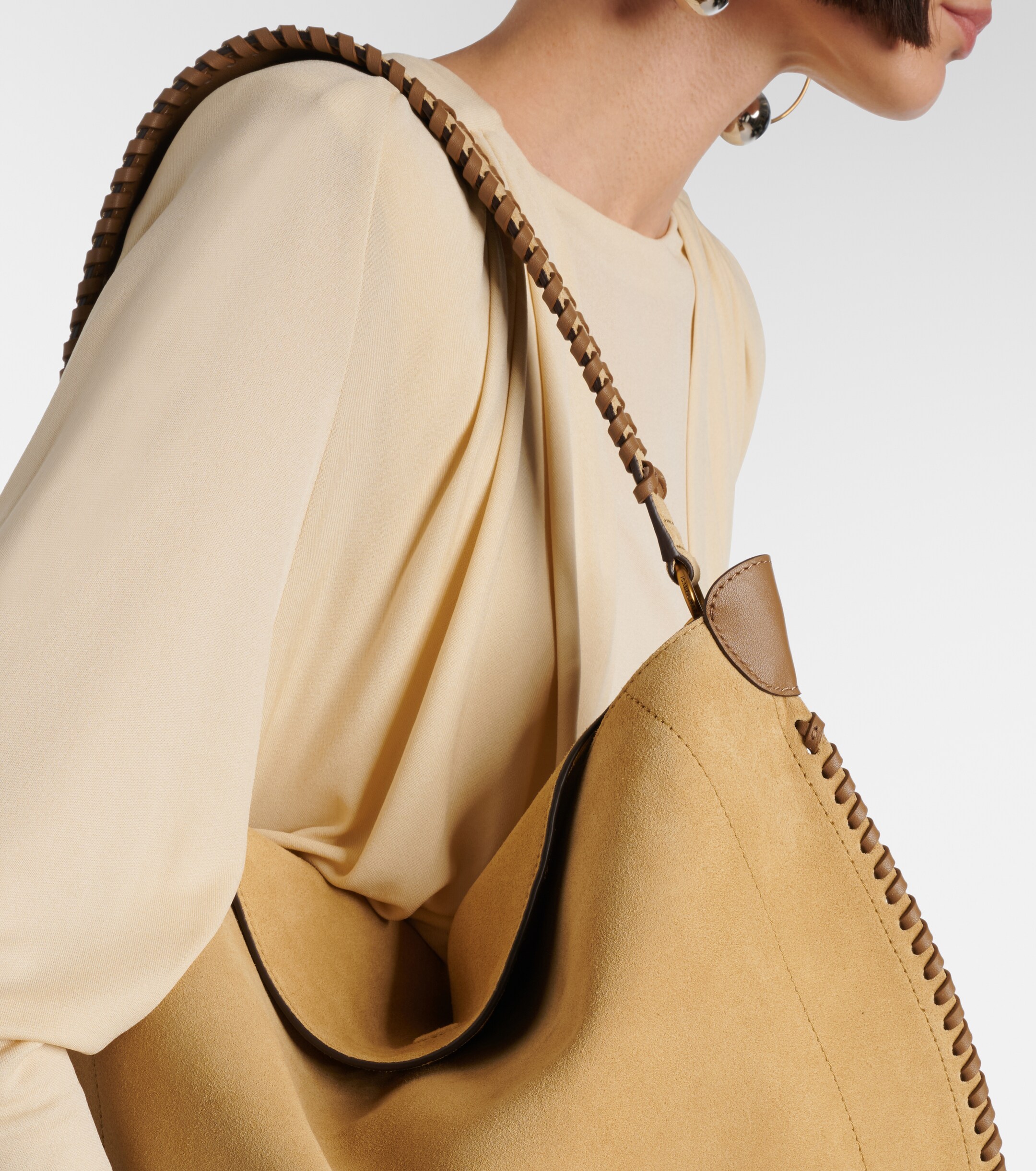 Isabel Marant Oskan Medium suede shoulder bag