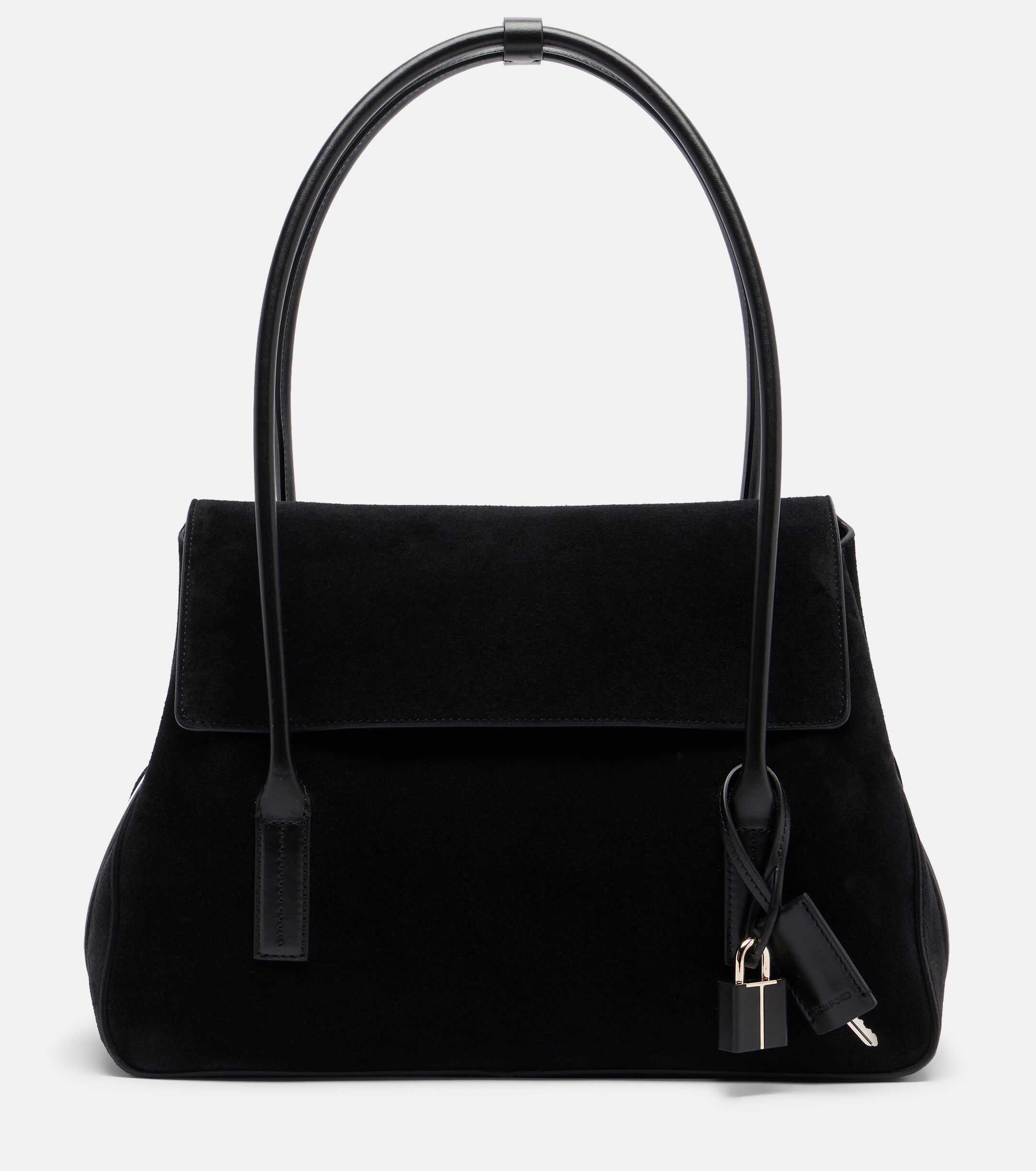 Tom Ford Eclipse Medium suede shoulder bag