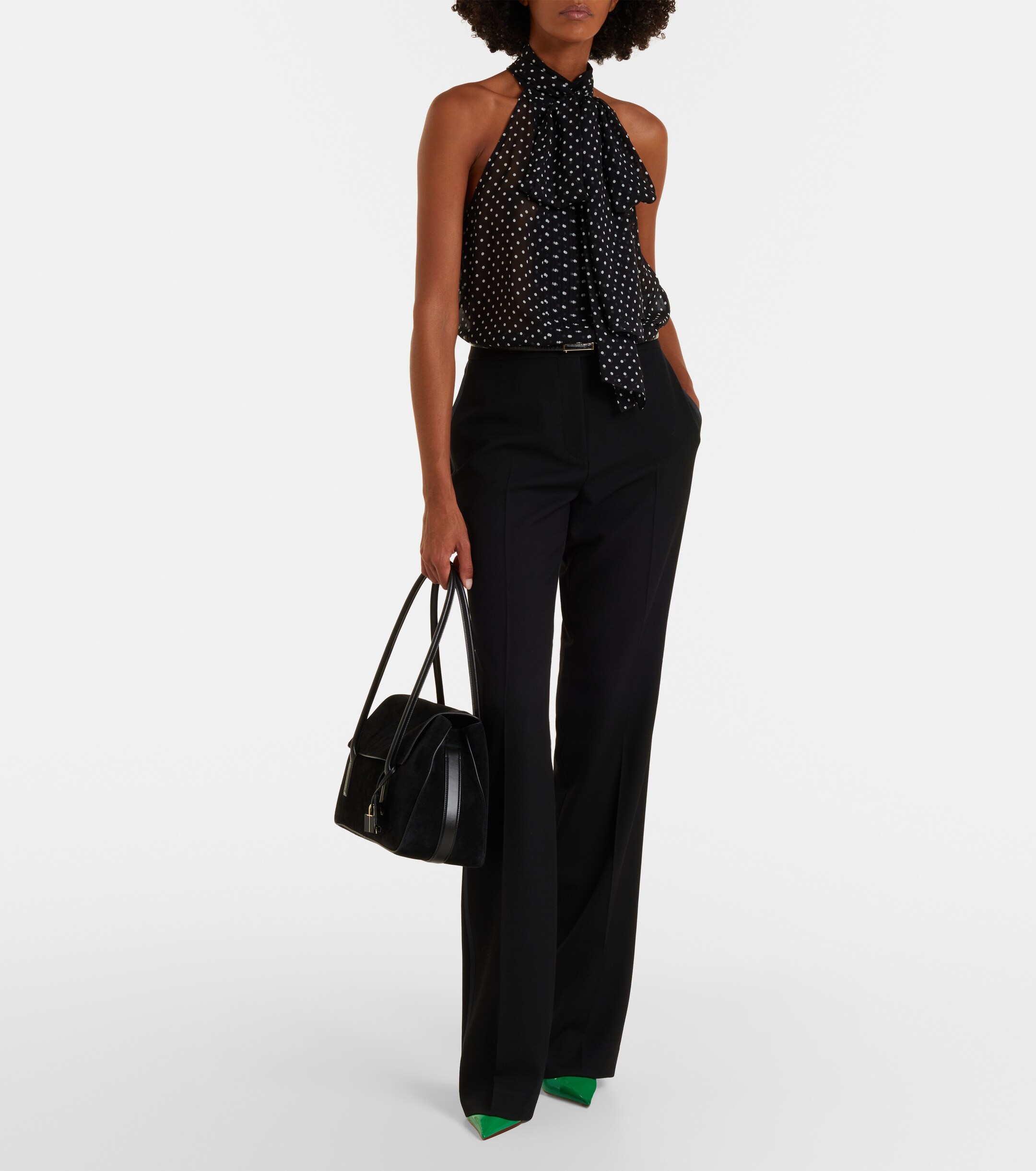 Tom Ford Eclipse Medium suede shoulder bag