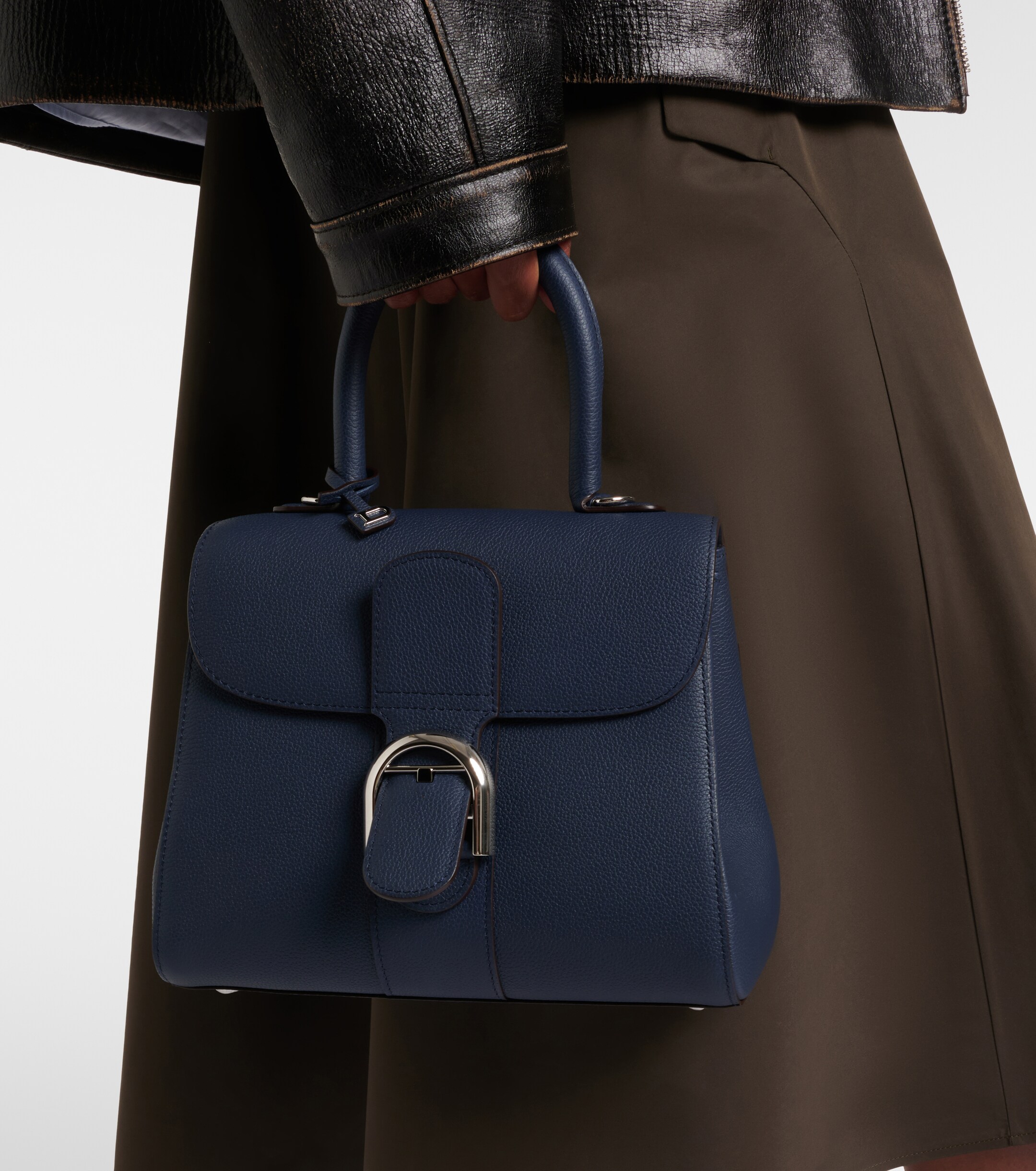 Delvaux Brillant PM leather top-handle bag thumbnail
