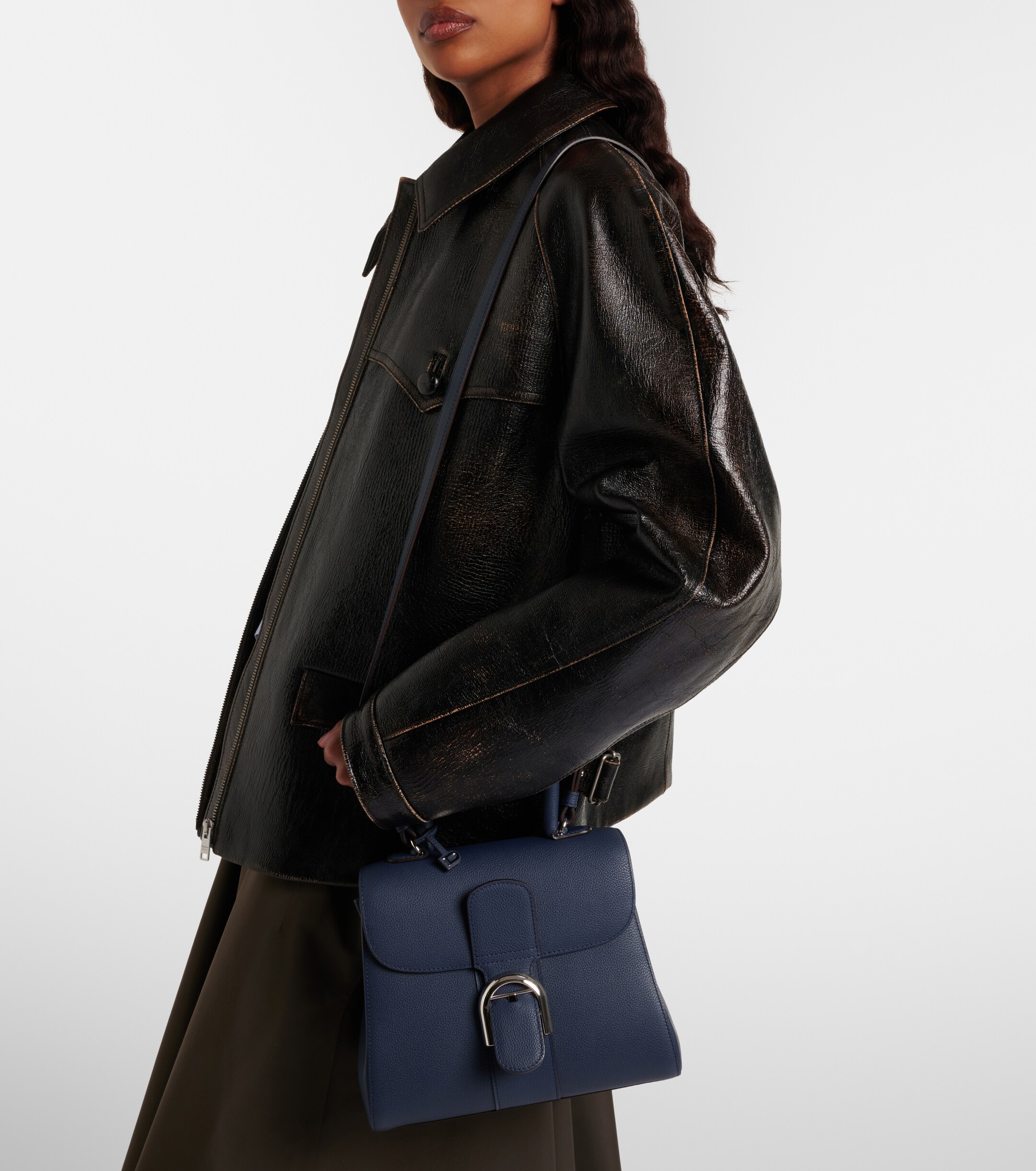 Delvaux Brillant PM leather top-handle bag thumbnail