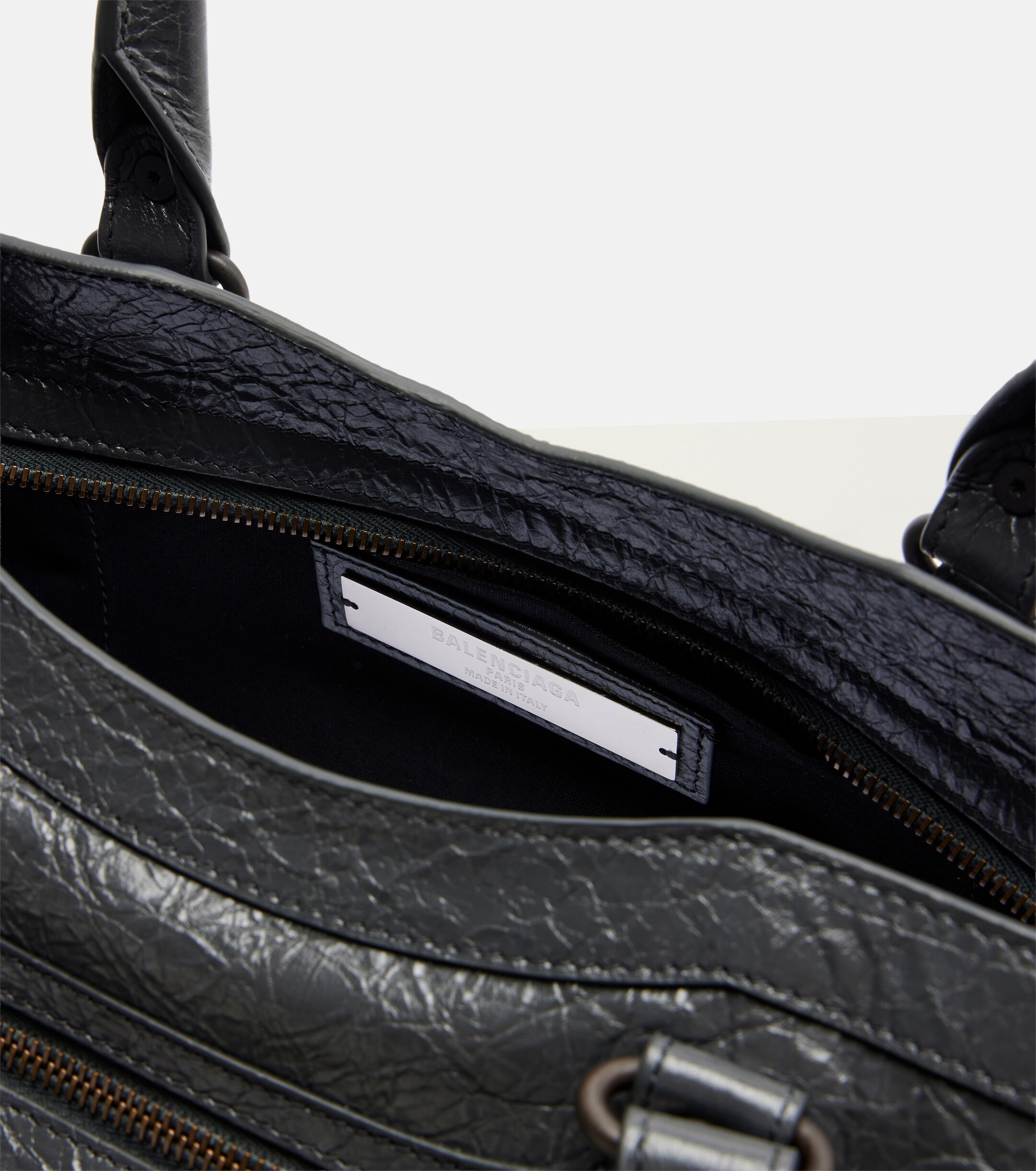 Balenciaga Le City East-West leather shoulder bag