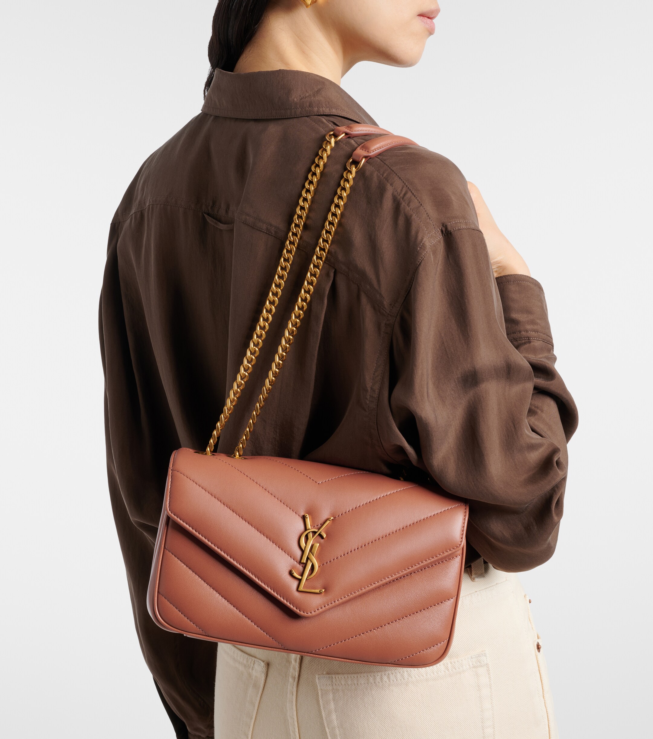 Saint Laurent Loulou Small leather shoulder bag