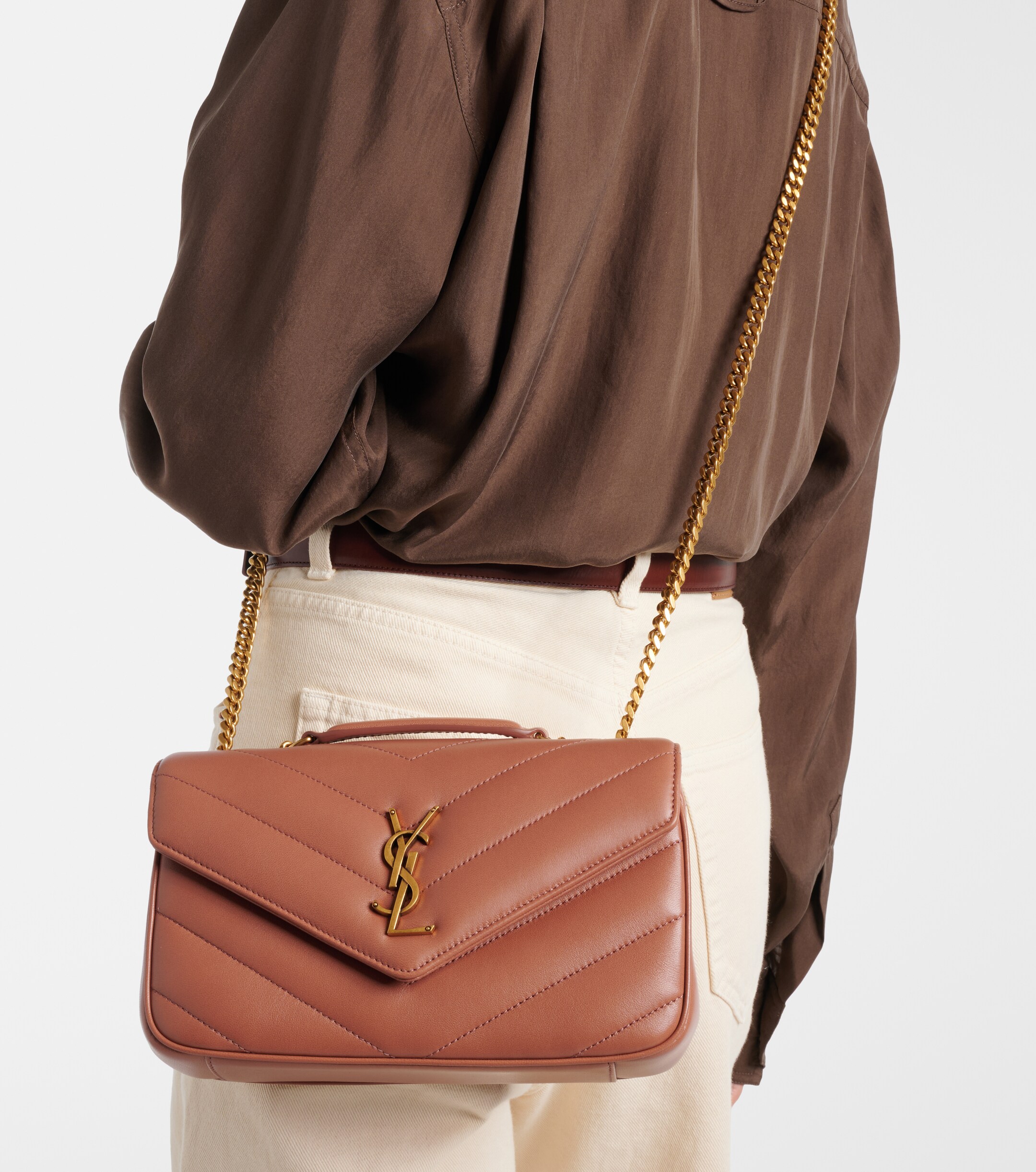 Saint Laurent Loulou Small leather shoulder bag