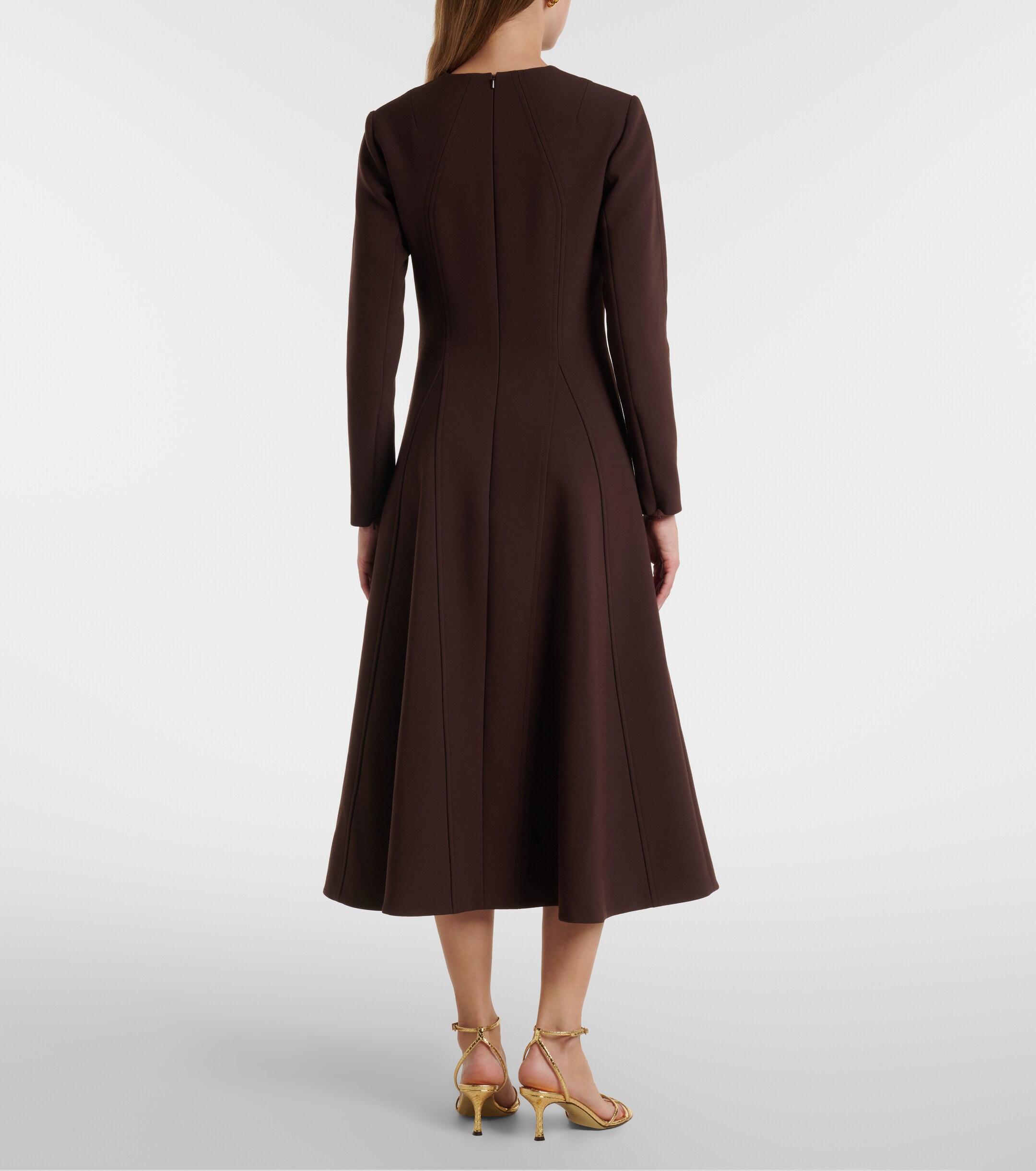 Emilia Wickstead Emilia Wickstead Olivienne pleated crêpe midi dress