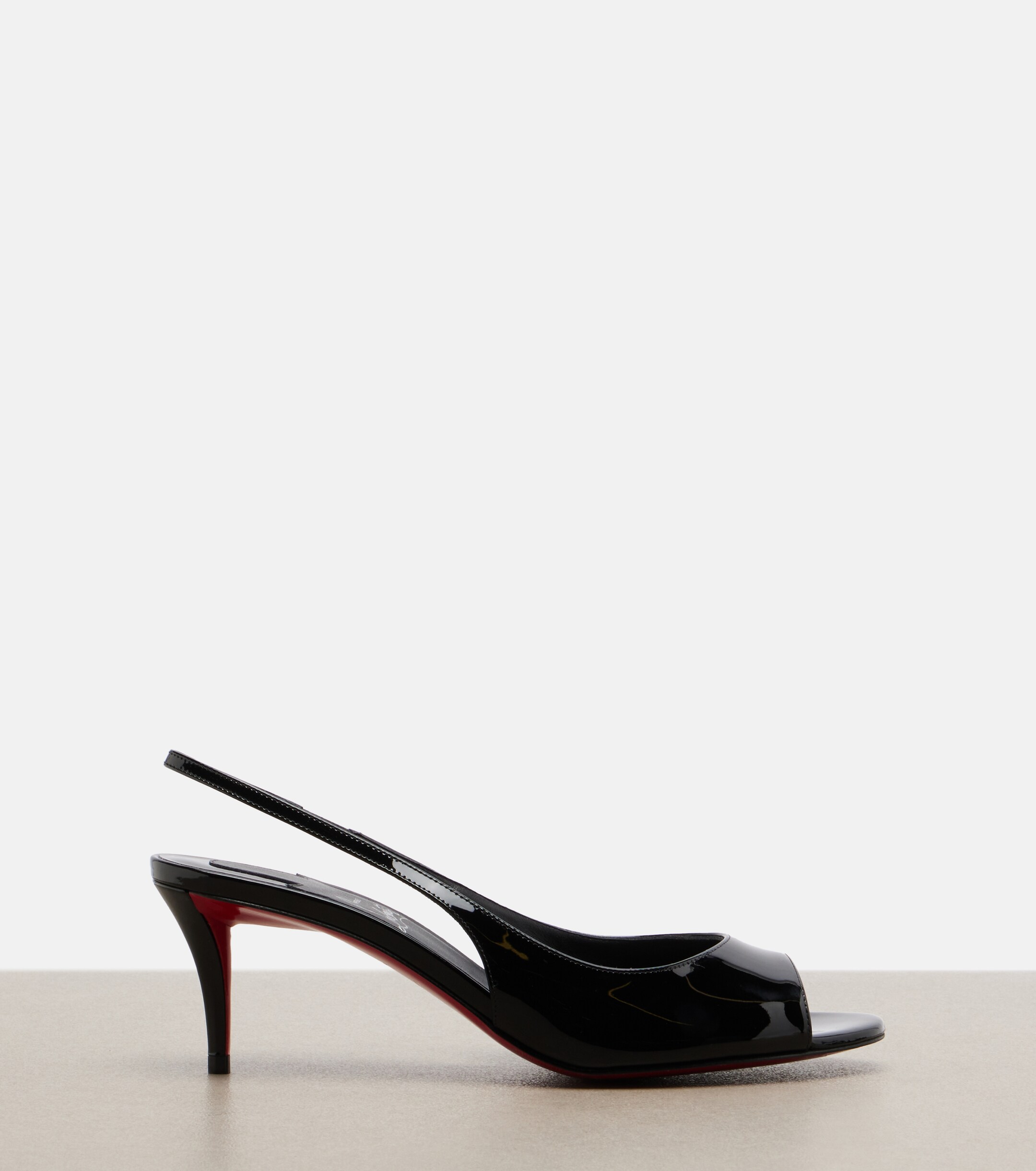 CHRISTIAN LOUBOUTIN Christian Louboutin Miss Z patent leather slingback sandals