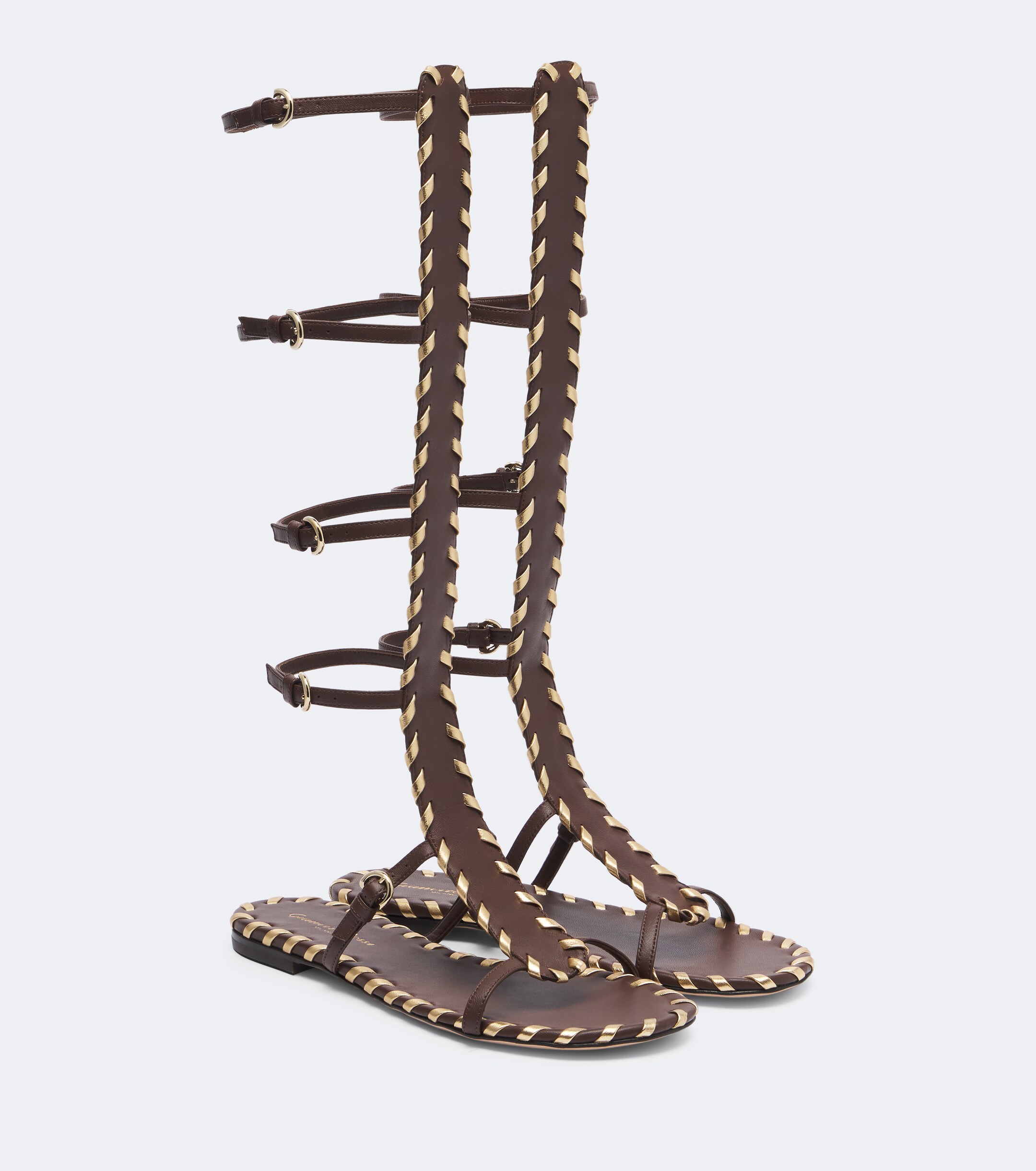GIANVITO ROSSI Gianvito Rossi Zaira leather gladiator sandals