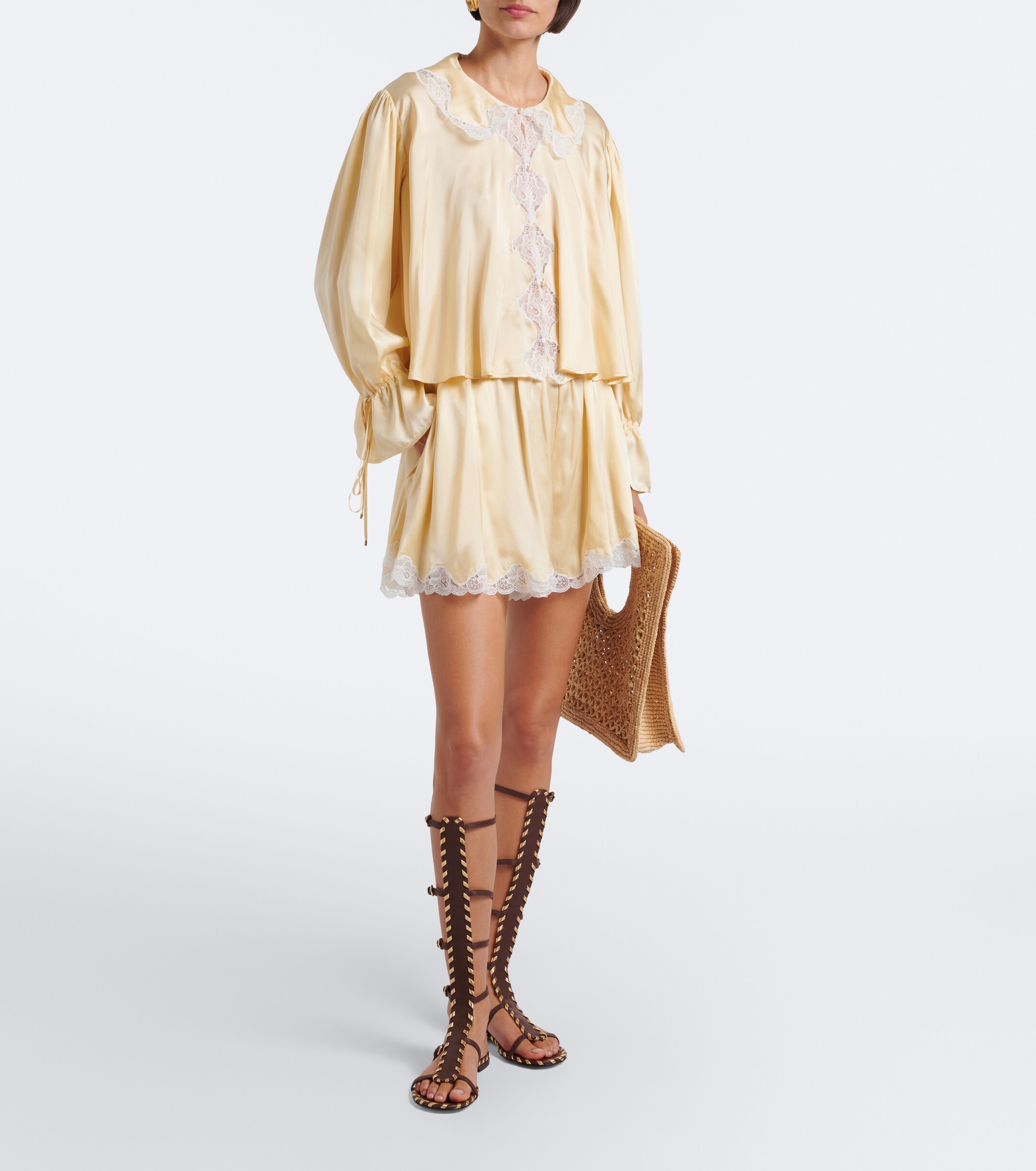 GIANVITO ROSSI Gianvito Rossi Zaira leather gladiator sandals