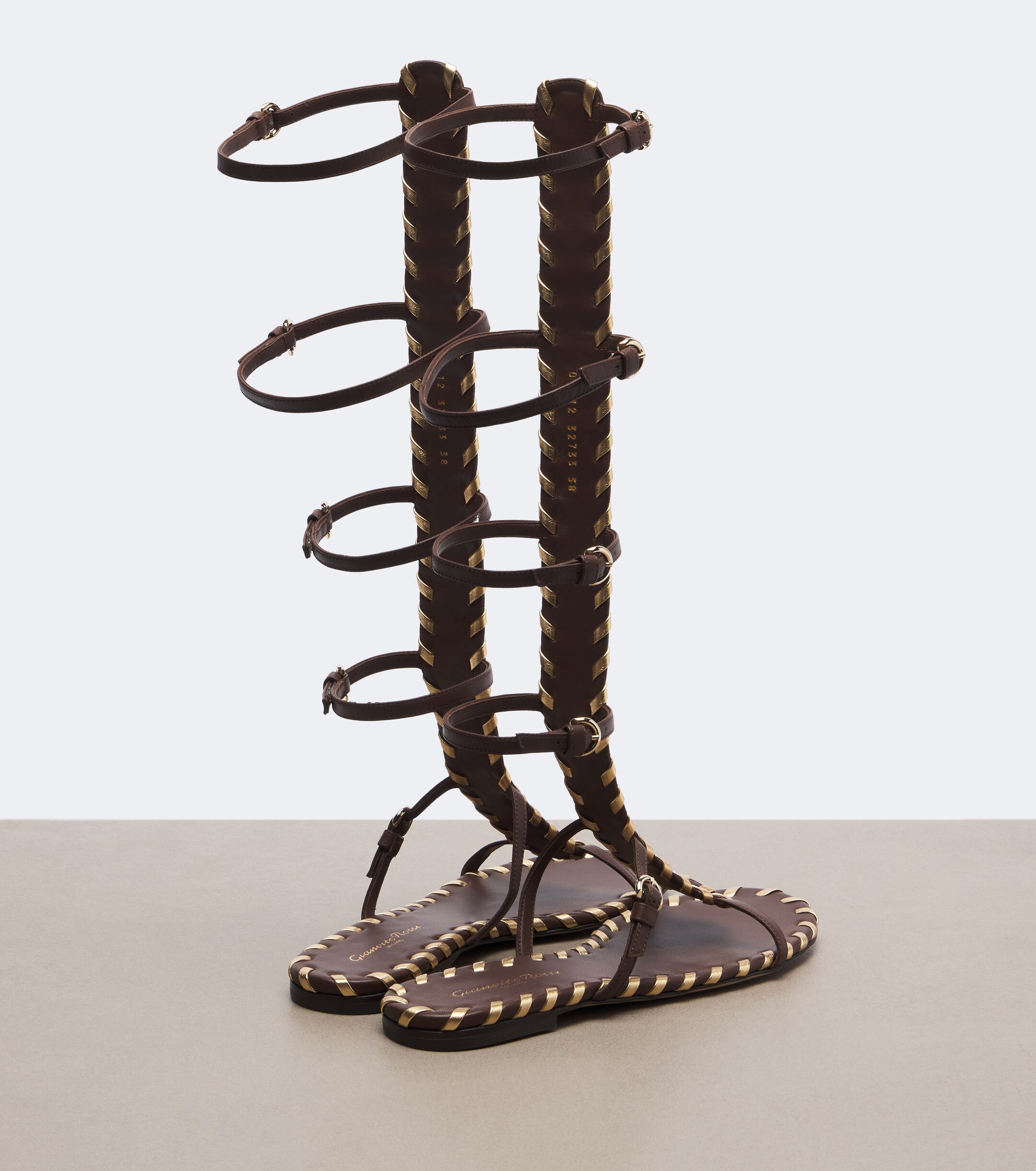 GIANVITO ROSSI Gianvito Rossi Zaira leather gladiator sandals