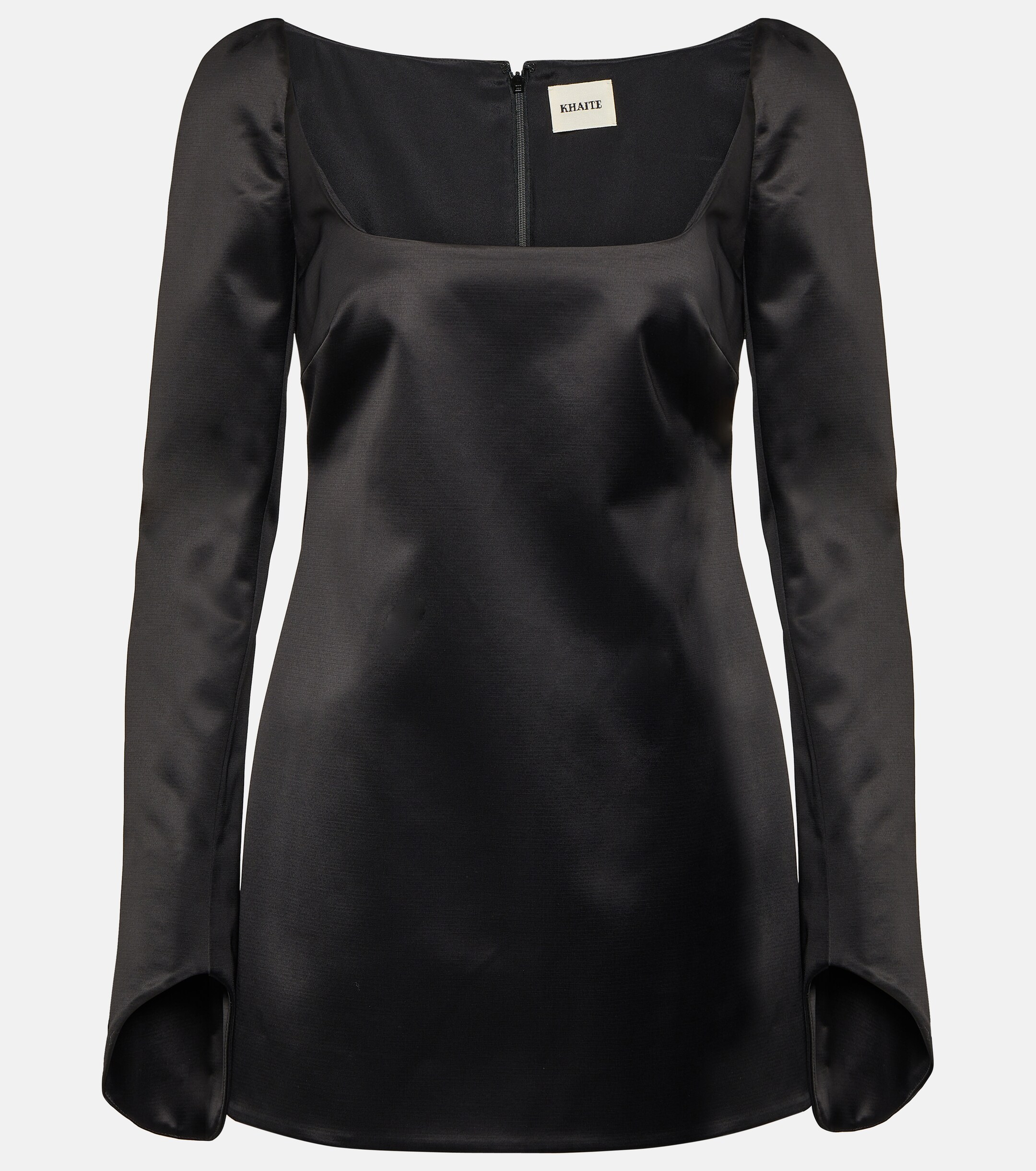 KHAITE Tate satin minidress