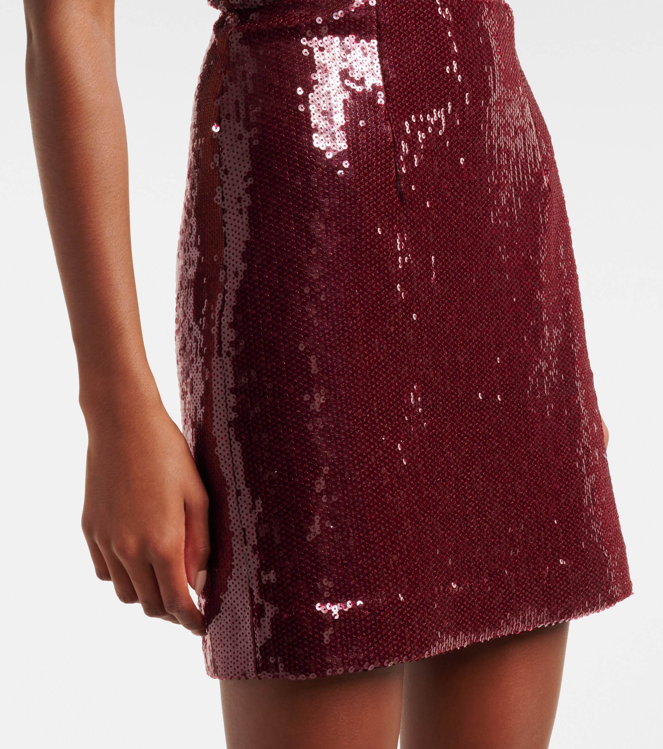 Rebecca Vallance Zelda floral-appliqué sequined minidress