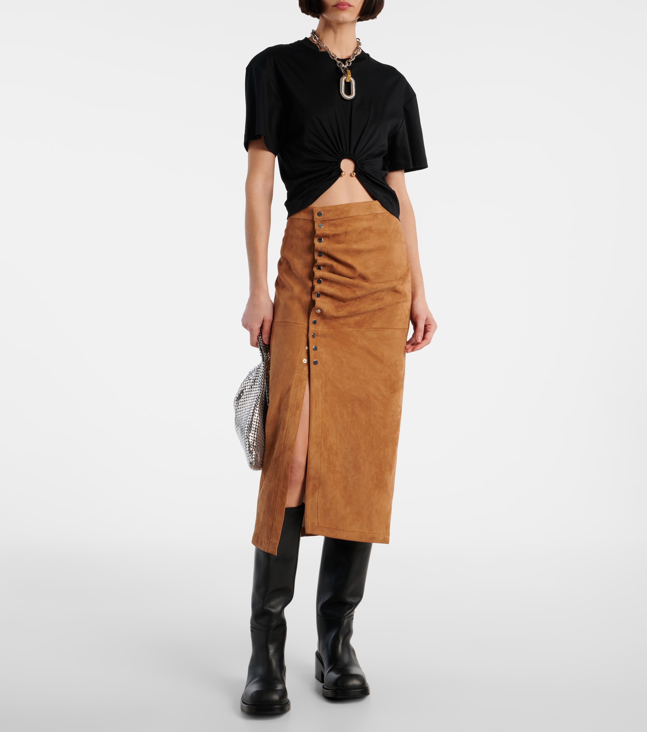 koemi sheer panel dress in black guizio Koemi Dress  Guizio