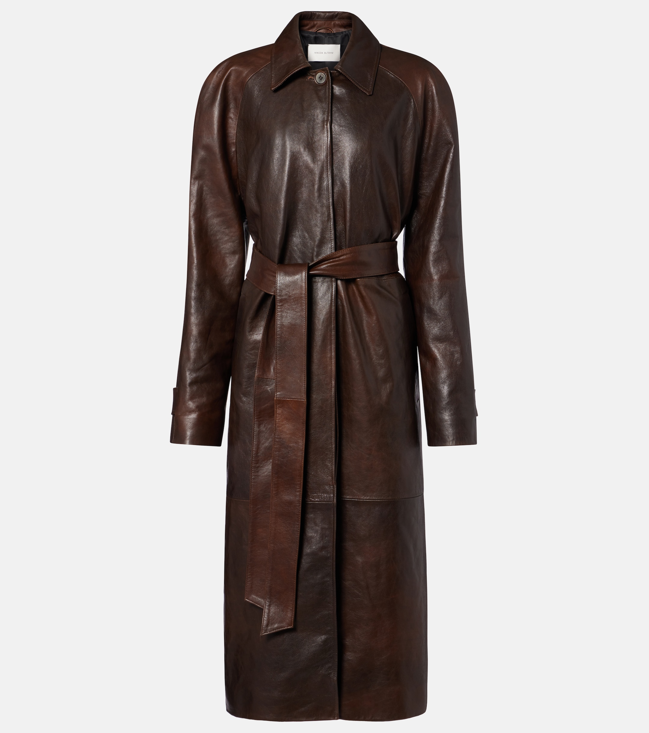 Magda Butrym - Leather wrap coat | Plush