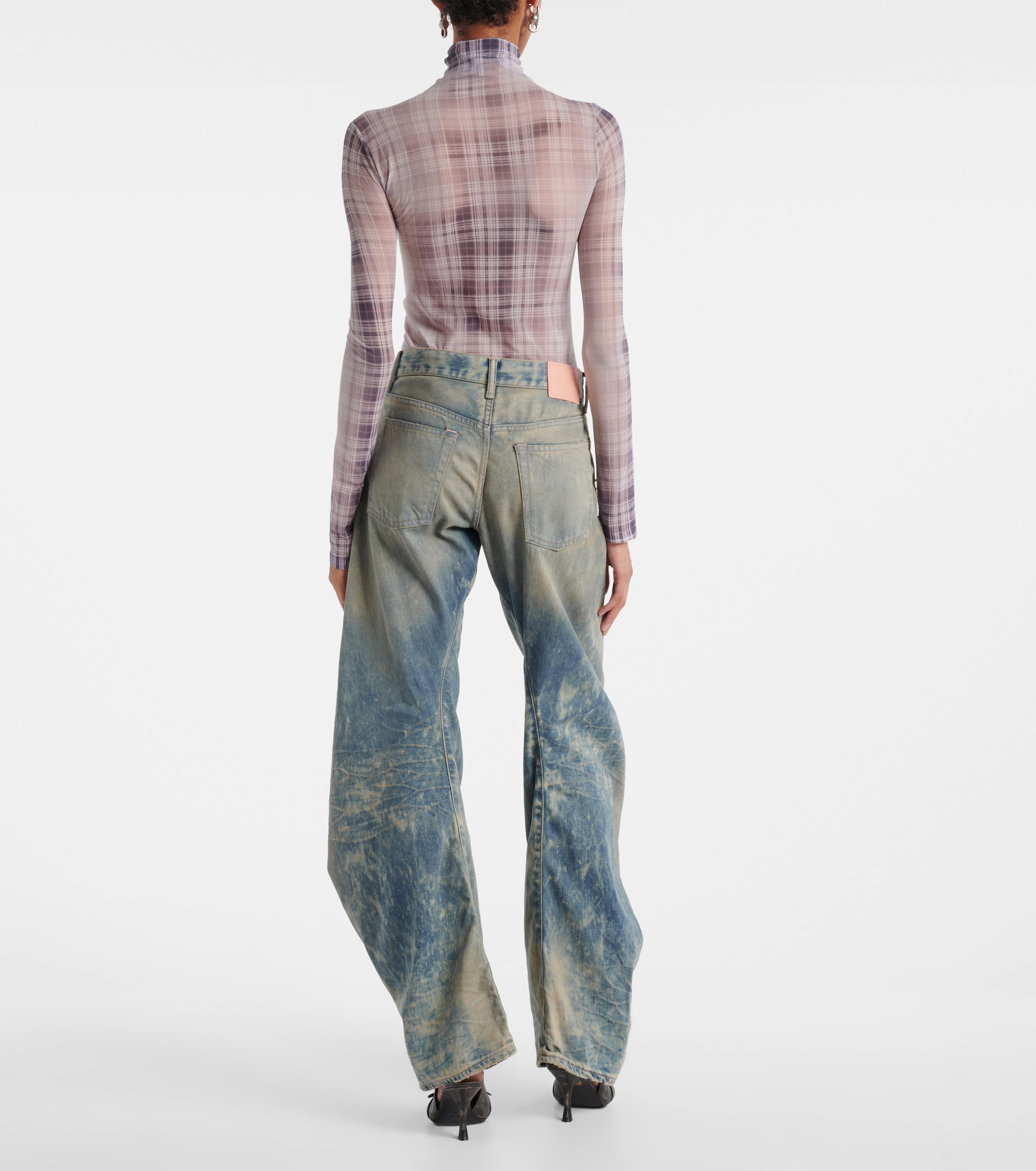 Acne Studios 2006F low-rise wide-leg jeans
